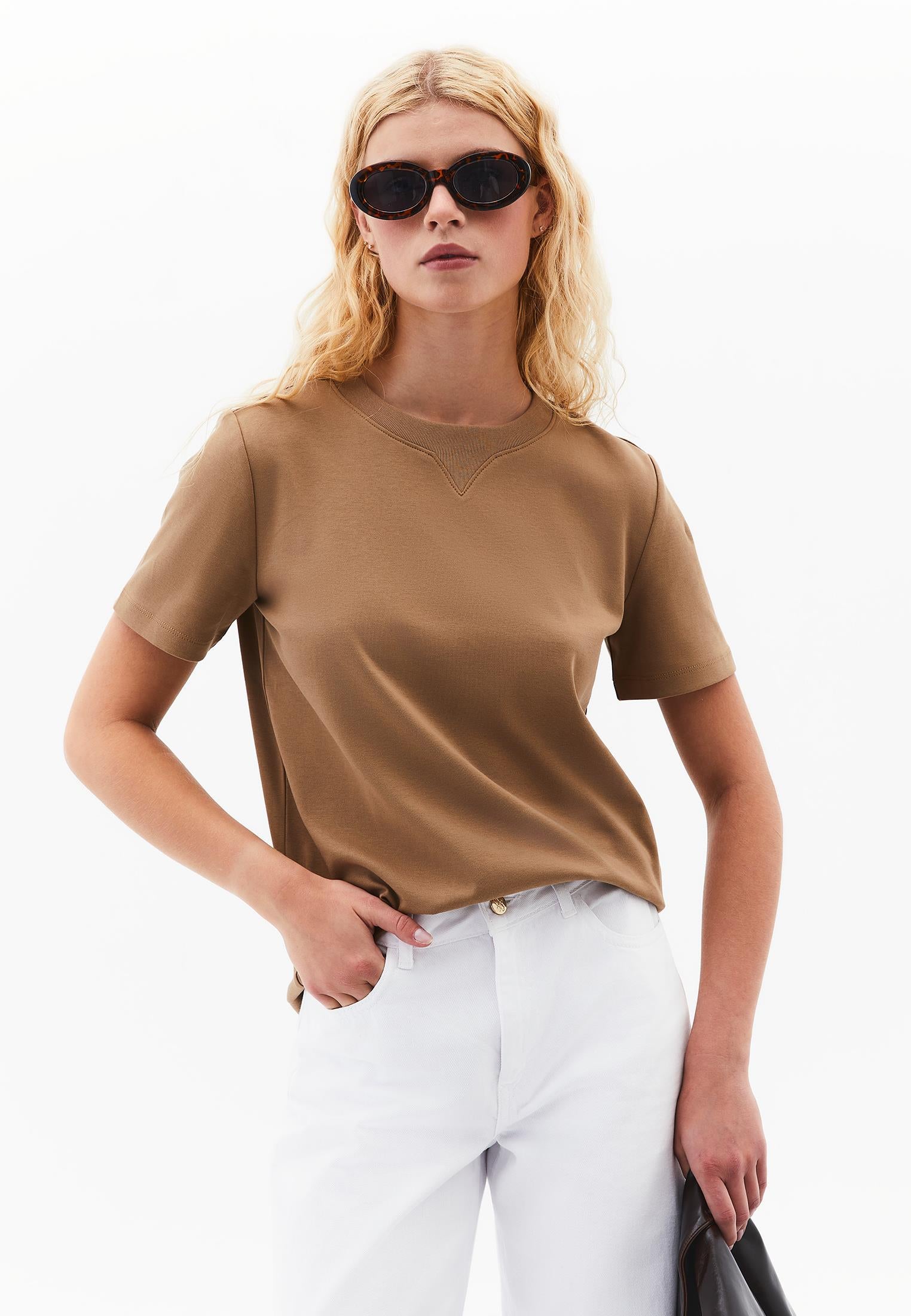 Crew Neck Short Sleeve T-Shirt - MALT BALL