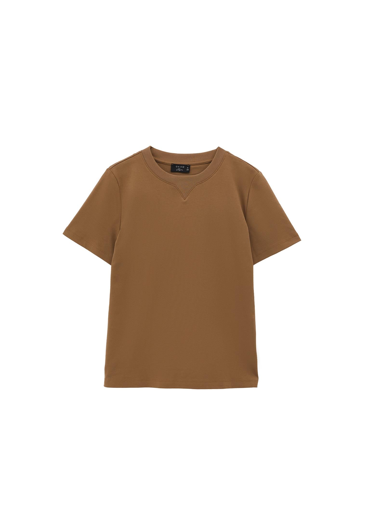 Crew Neck Short Sleeve T-Shirt - MALT BALL