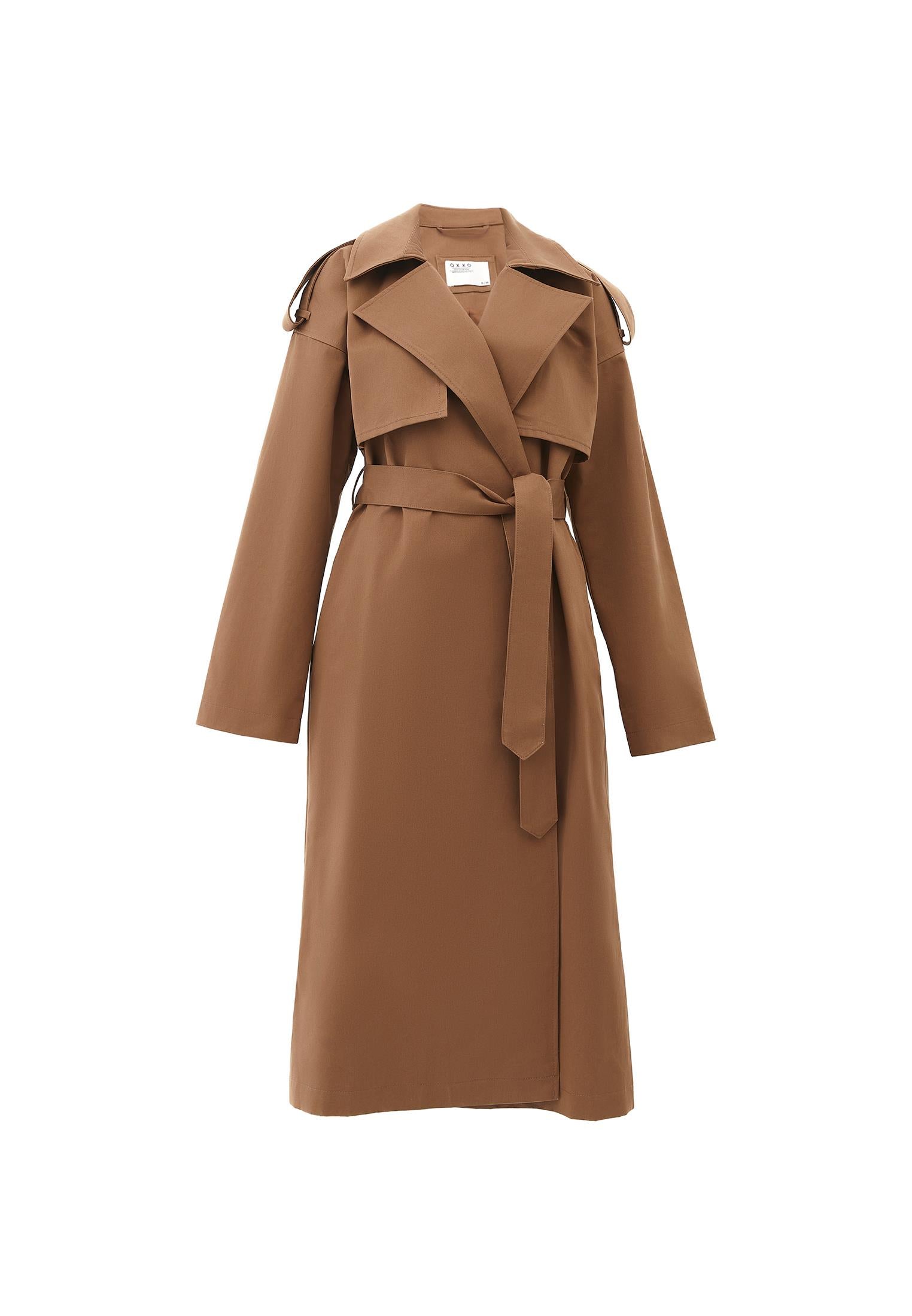 Cotton Belted Trenchcoat - MALT BALL