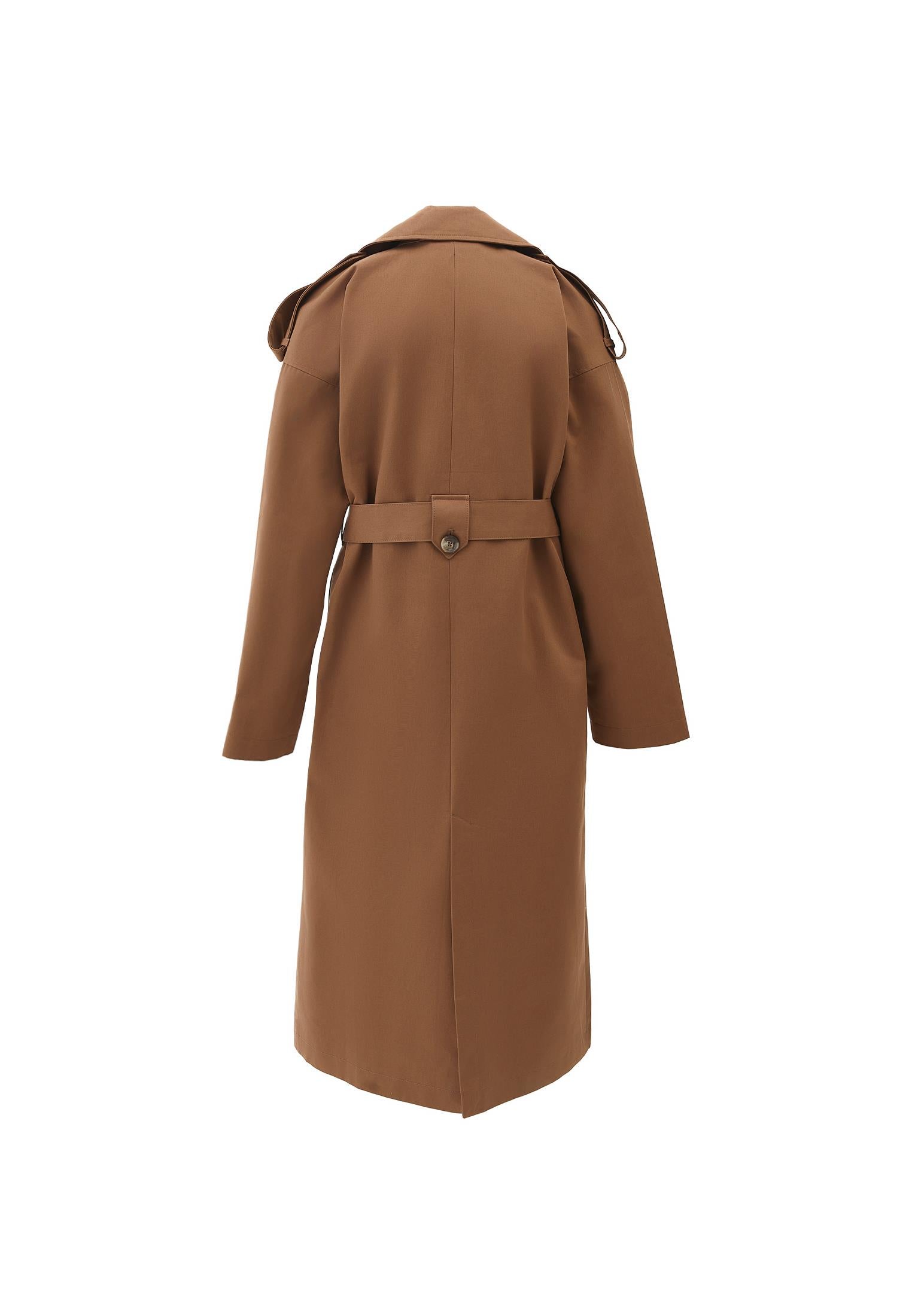 Cotton Belted Trenchcoat - MALT BALL