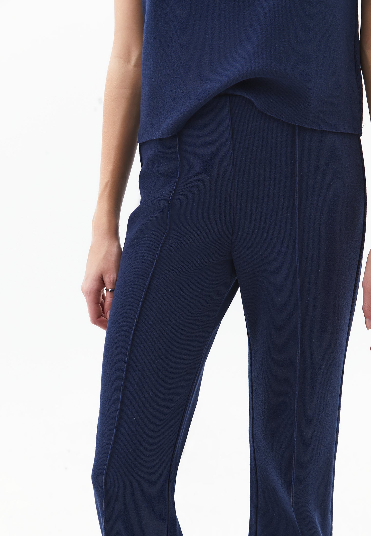 High Waist Spanish Leg Pants - MIDNIGHT