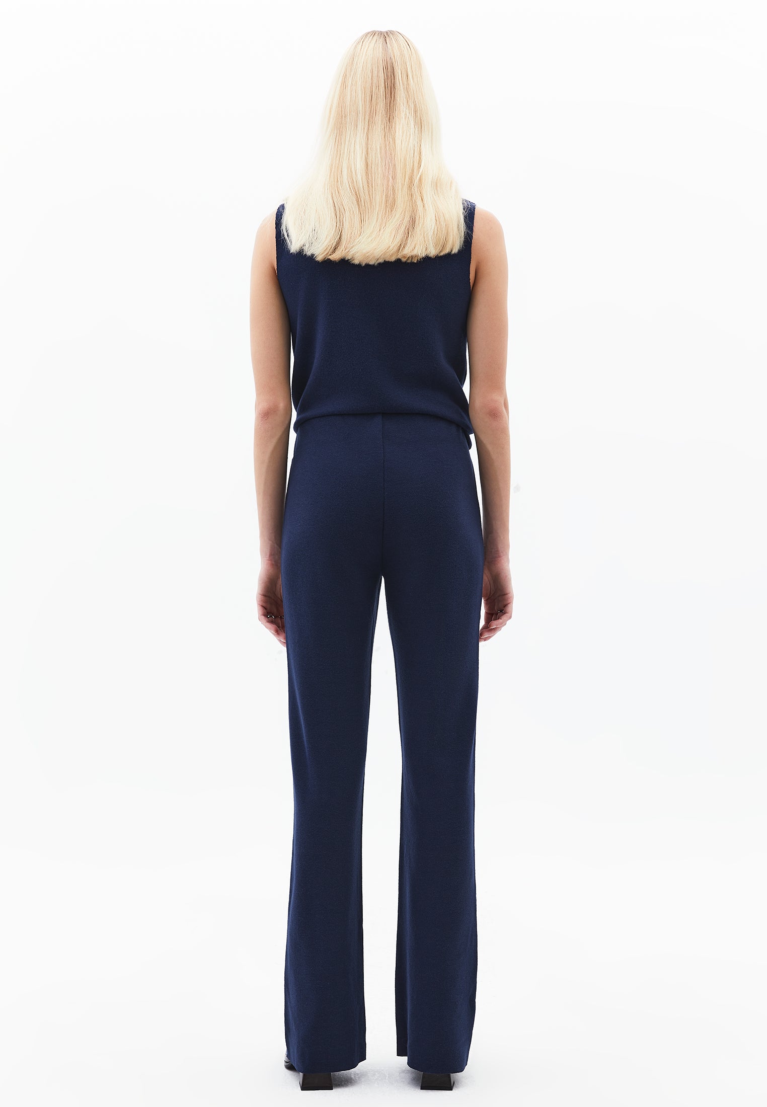 High Waist Spanish Leg Pants - MIDNIGHT