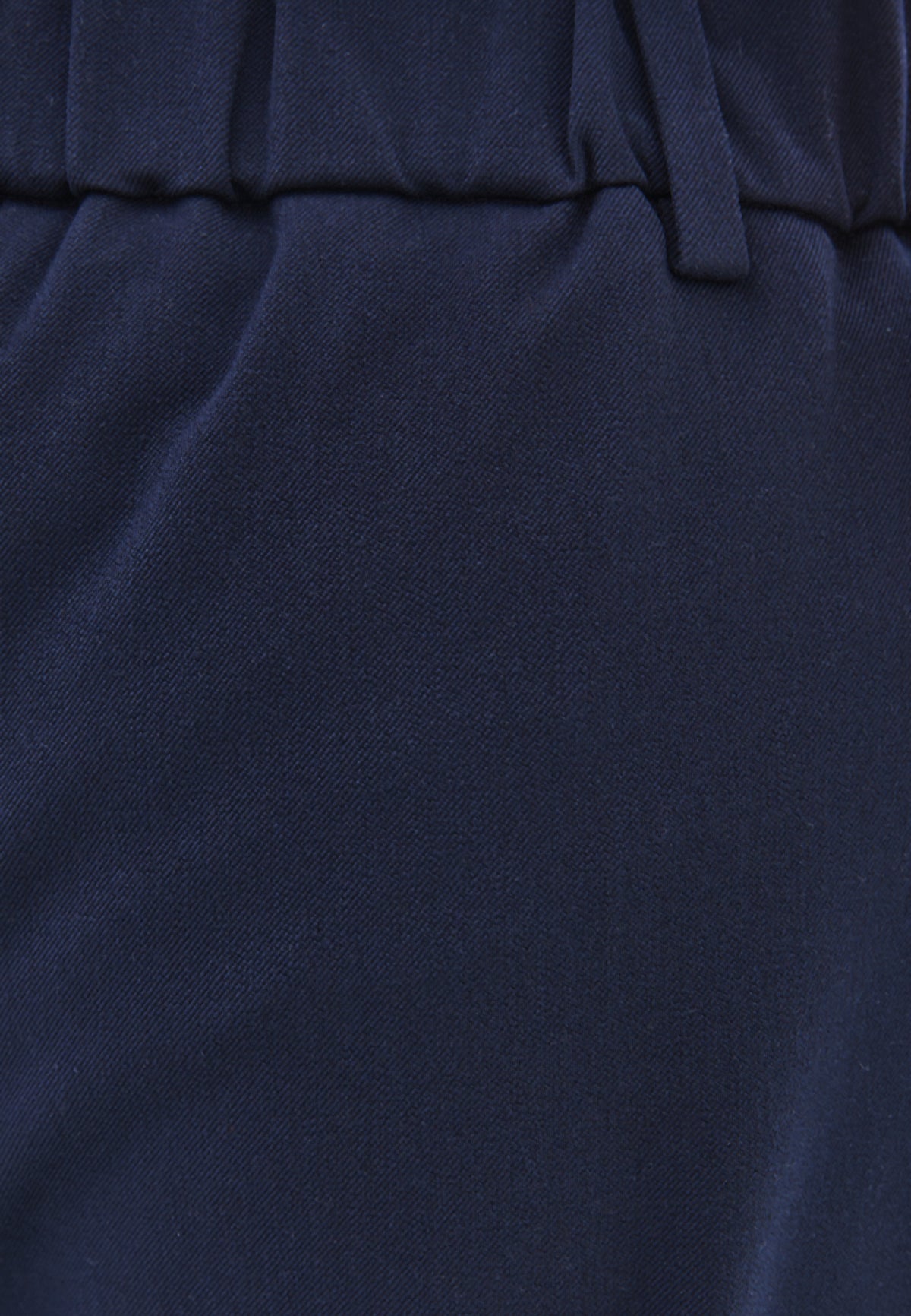 Balloon Form Pleated Carrot Leg Pants - MIDNIGHT