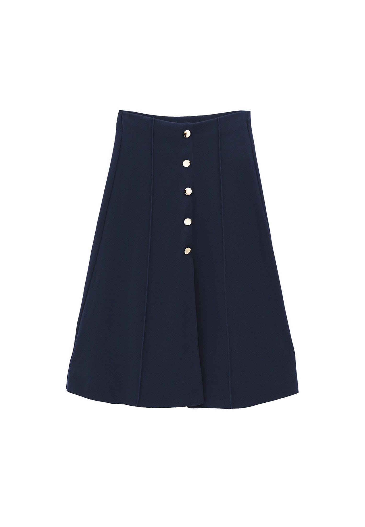 A-Line Midi Skirt - MIDNIGHT