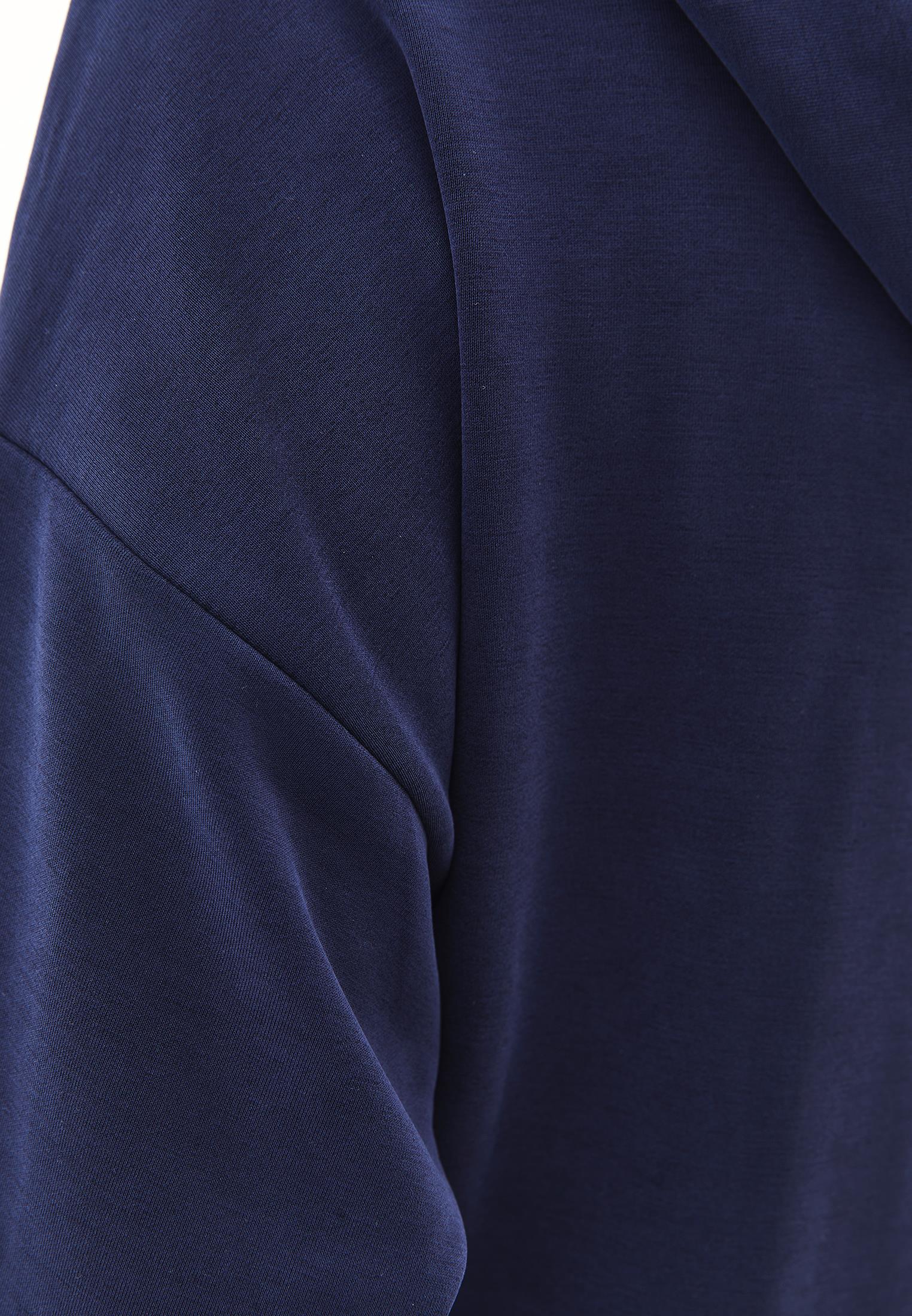 Hoodie With Pockets And Zipper Detail Sweatshirt - MIDNIGHT