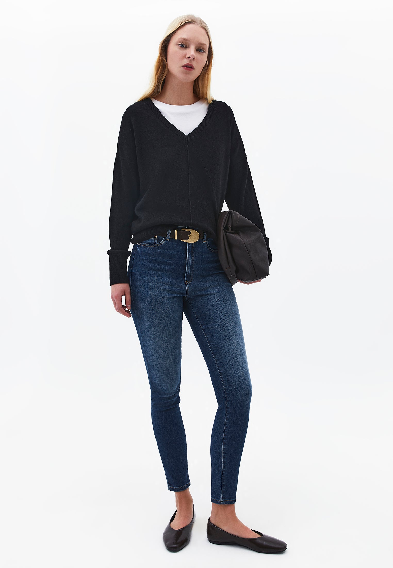 Skinny Ultra High Waist Jeans - MID BLUE DENIM