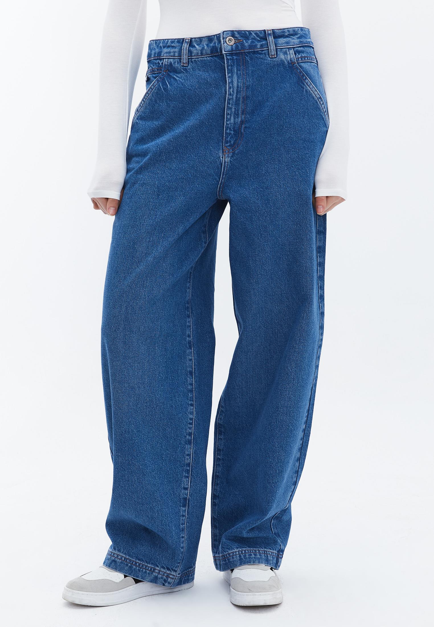 Skater Pants - MID BLUE DENIM