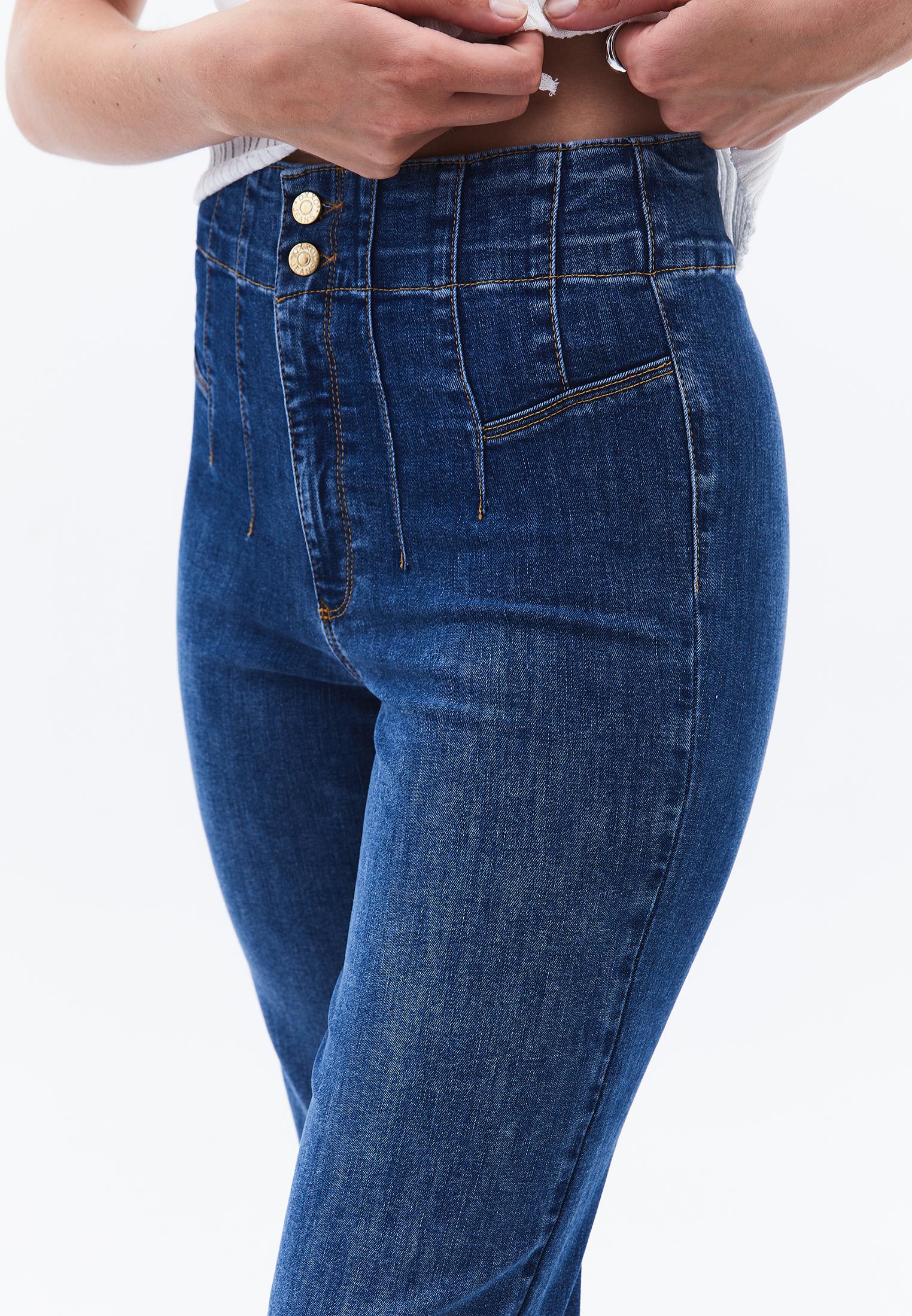 Pants - MID BLUE DENIM