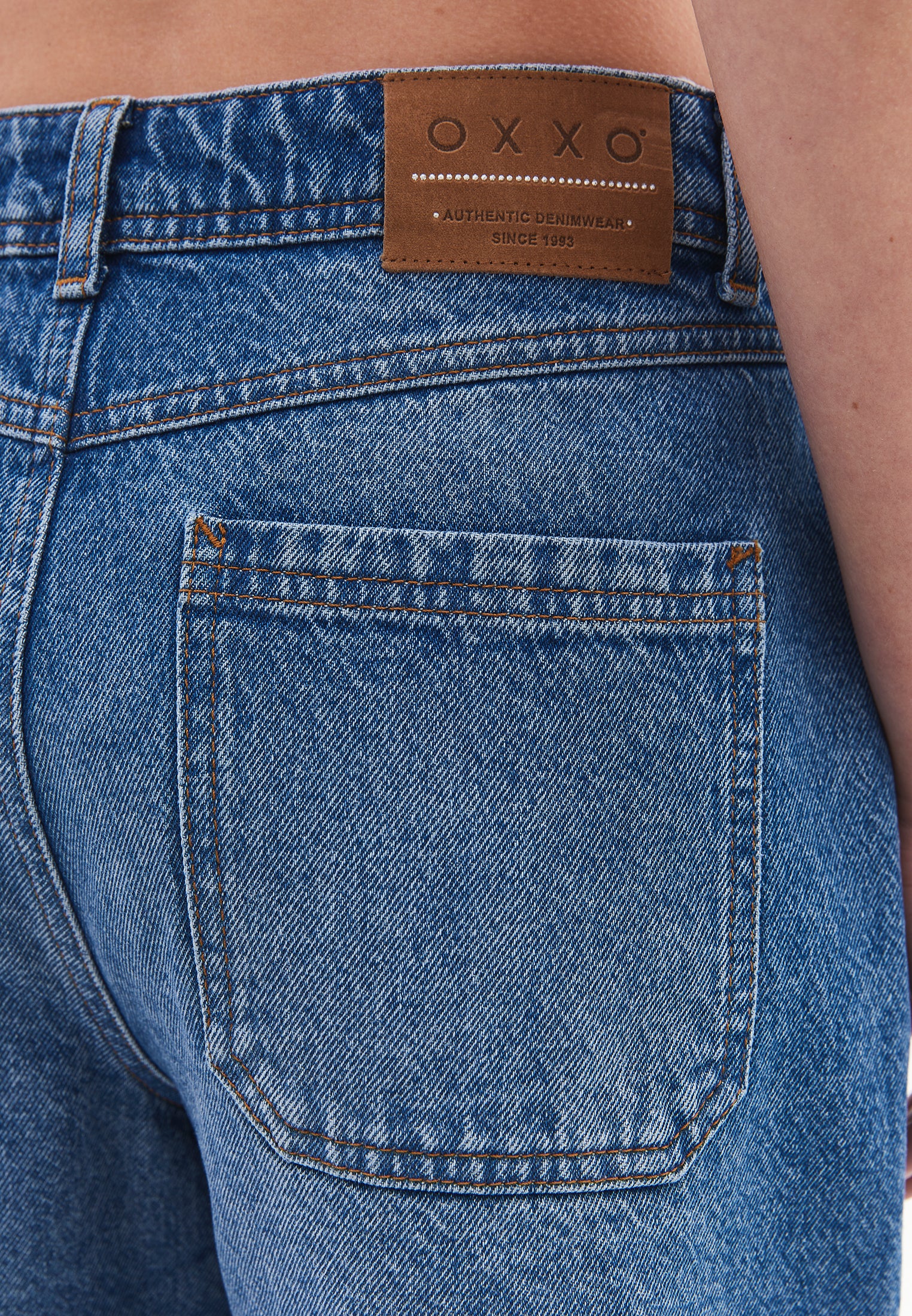 Denim Summer Shorts - MID BLUE DENIM