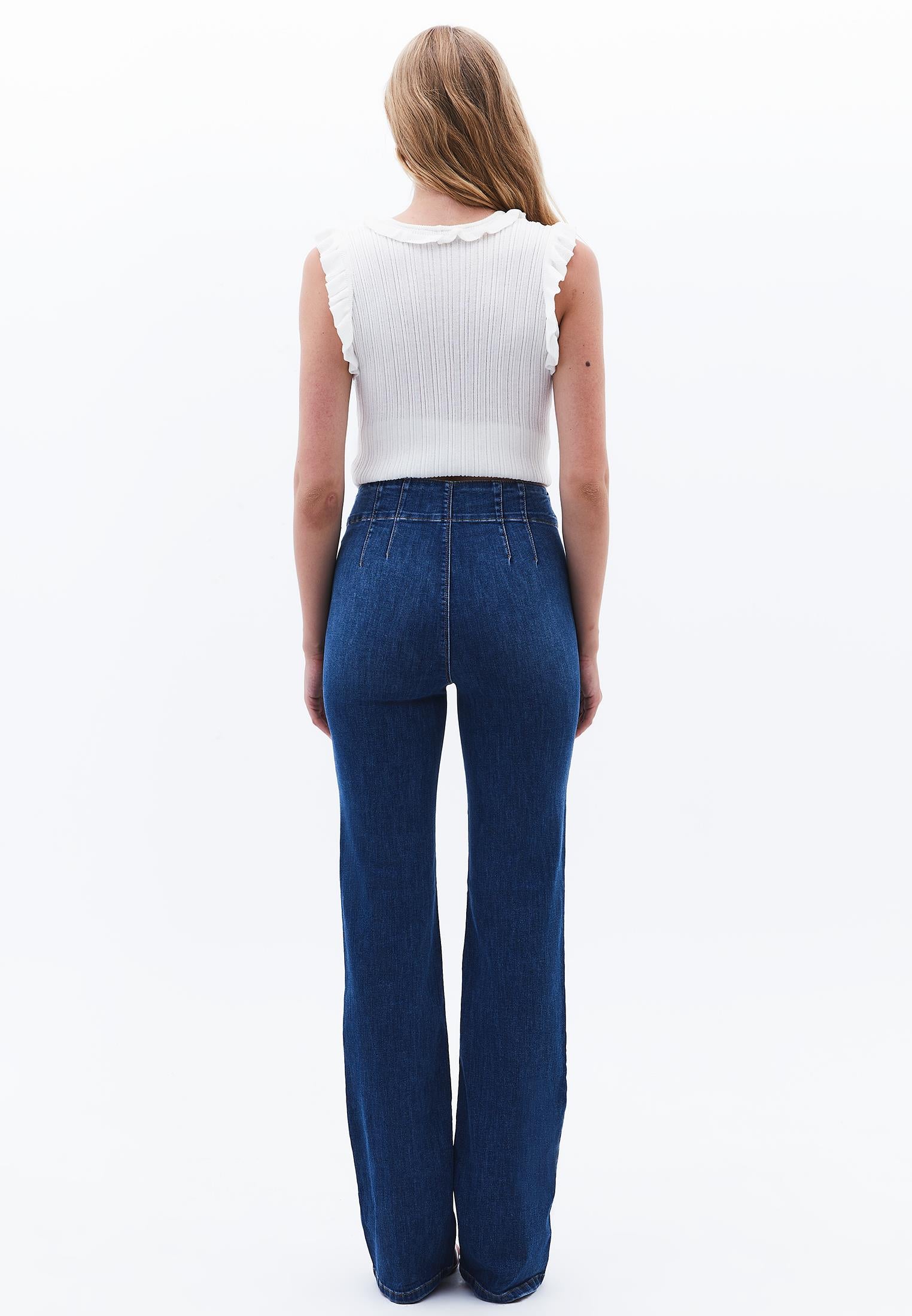 Pants - MID BLUE DENIM