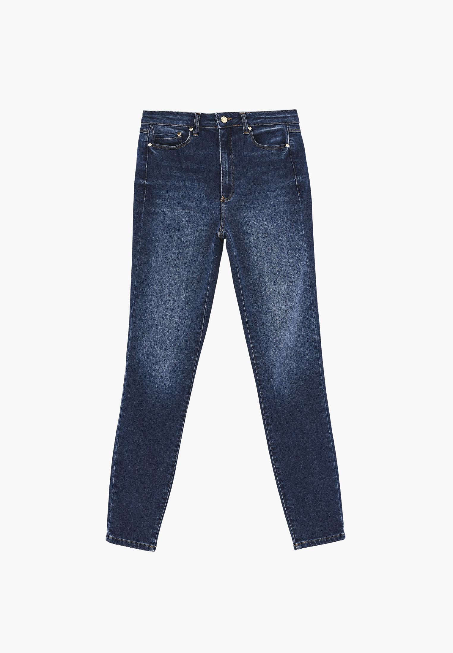 Skinny Ultra High Waist Jeans - MID BLUE DENIM
