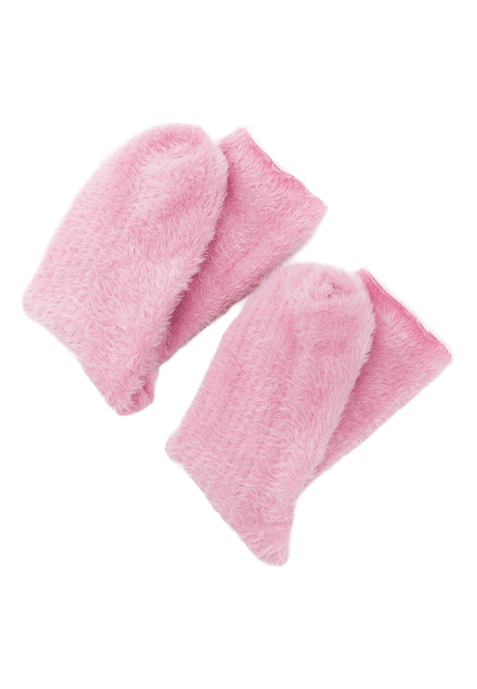 Fashion Women Accessory Winter Socks - MISTY ROSE