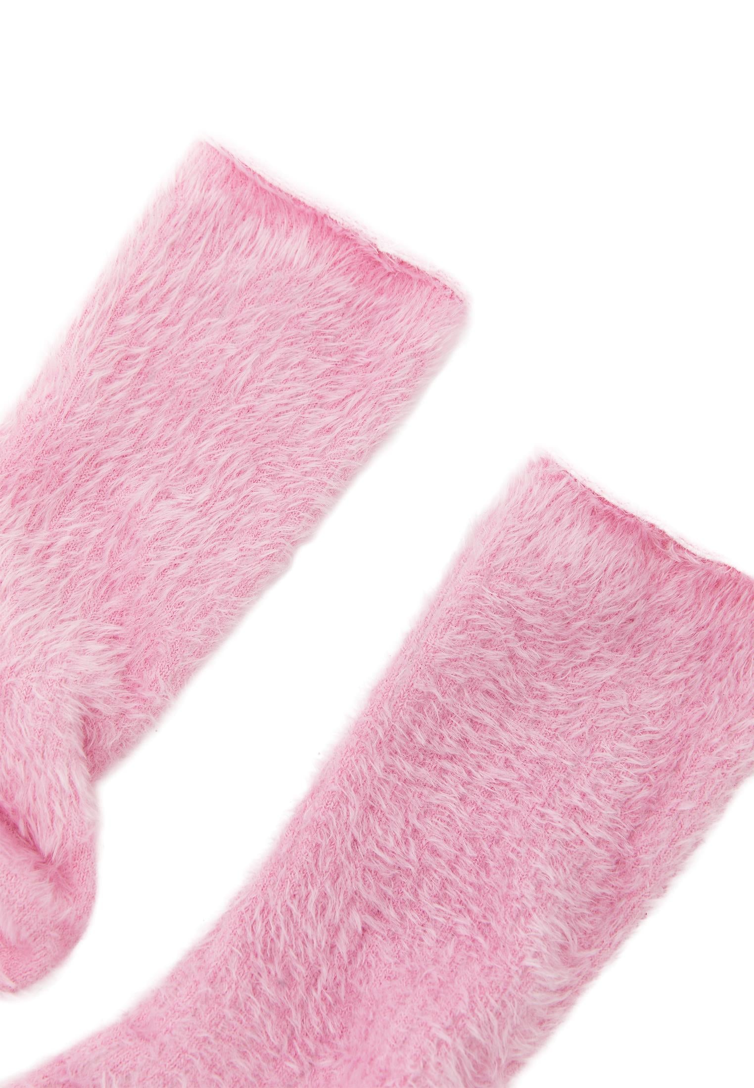 Fashion Women Accessory Winter Socks - MISTY ROSE