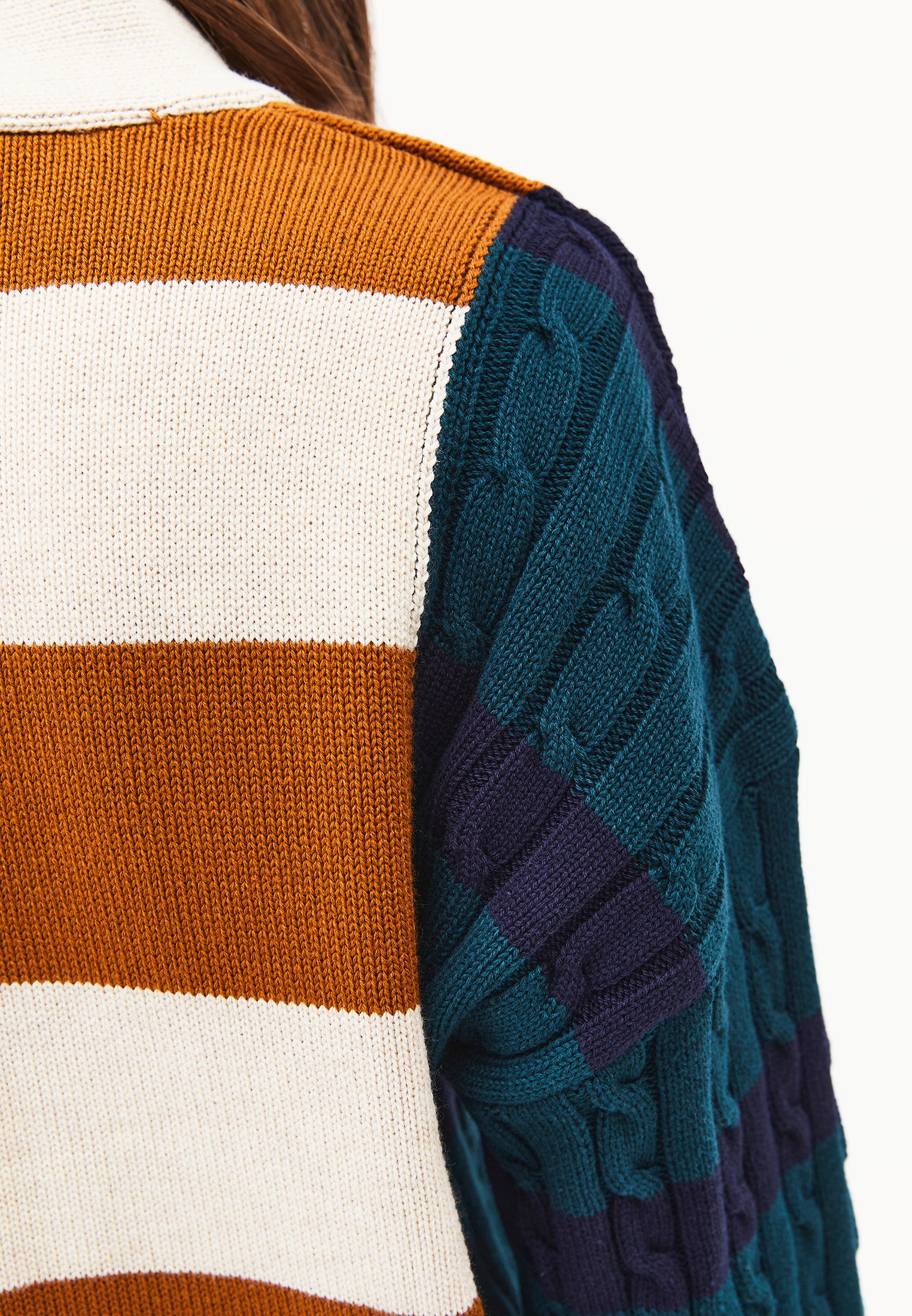 Oversize Long V-Neck Long Sleeve Women's Cardigan - MIX COLOR