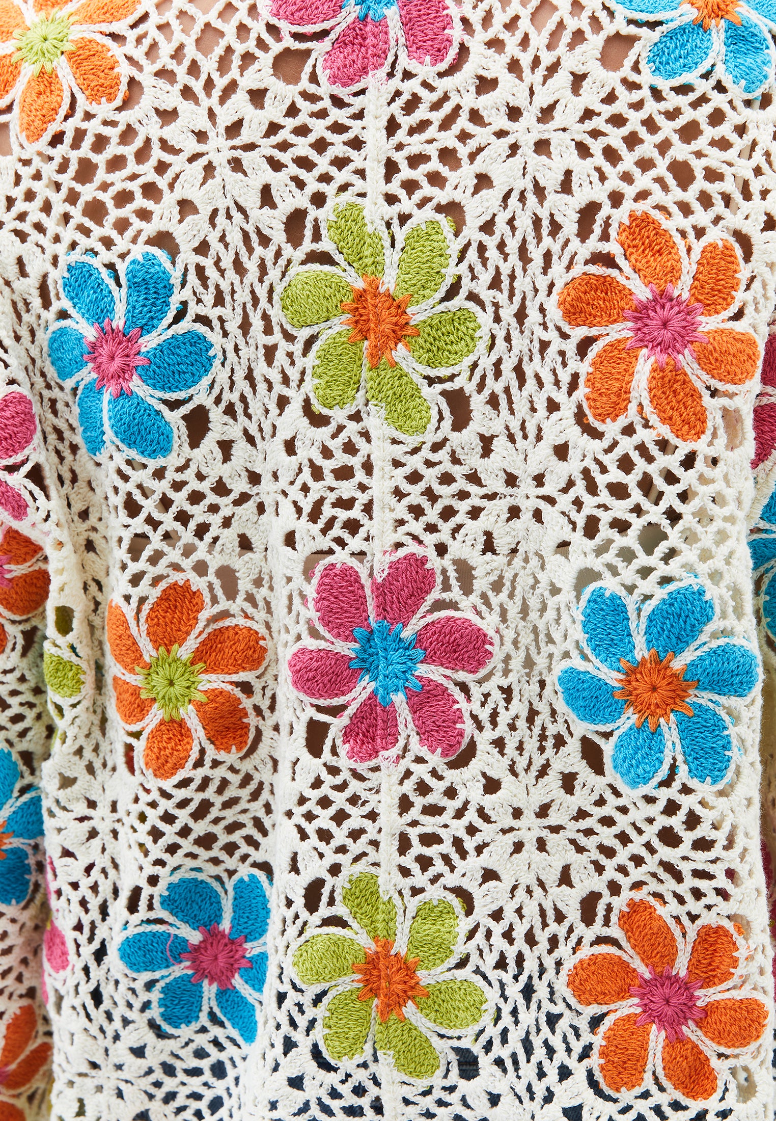 Cardigan With Ajour Pattern - MIX COLOR
