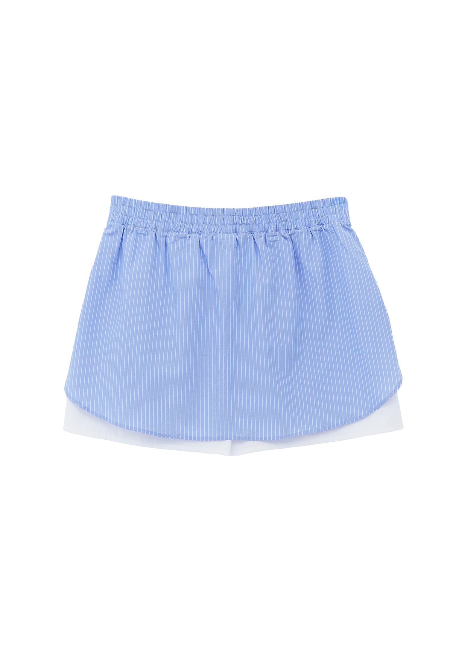 High Waist Skirt With Pocket Details - MIX STRIPED COMB