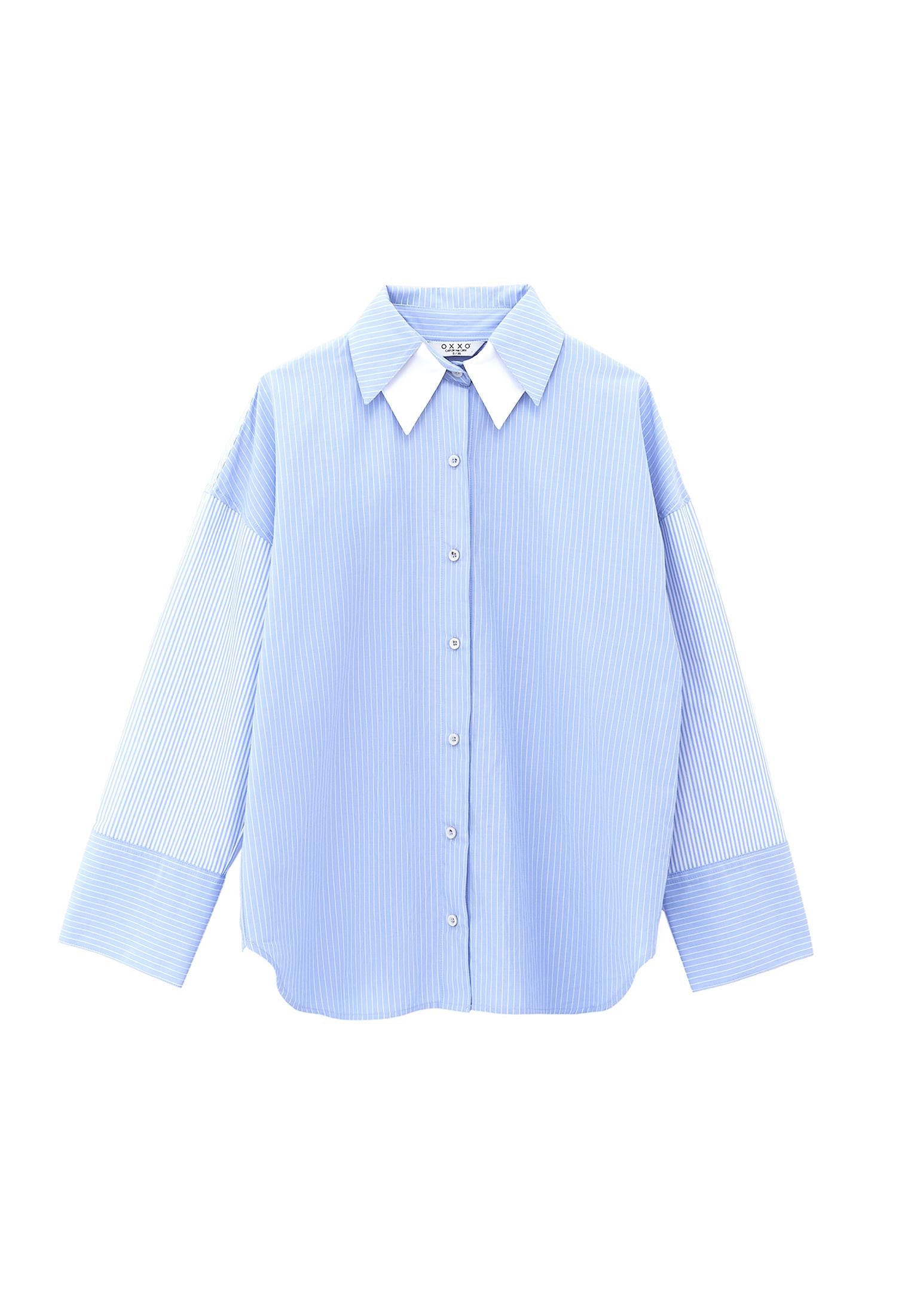 Oversize Striped Shirt - MIX STRIPED COMB