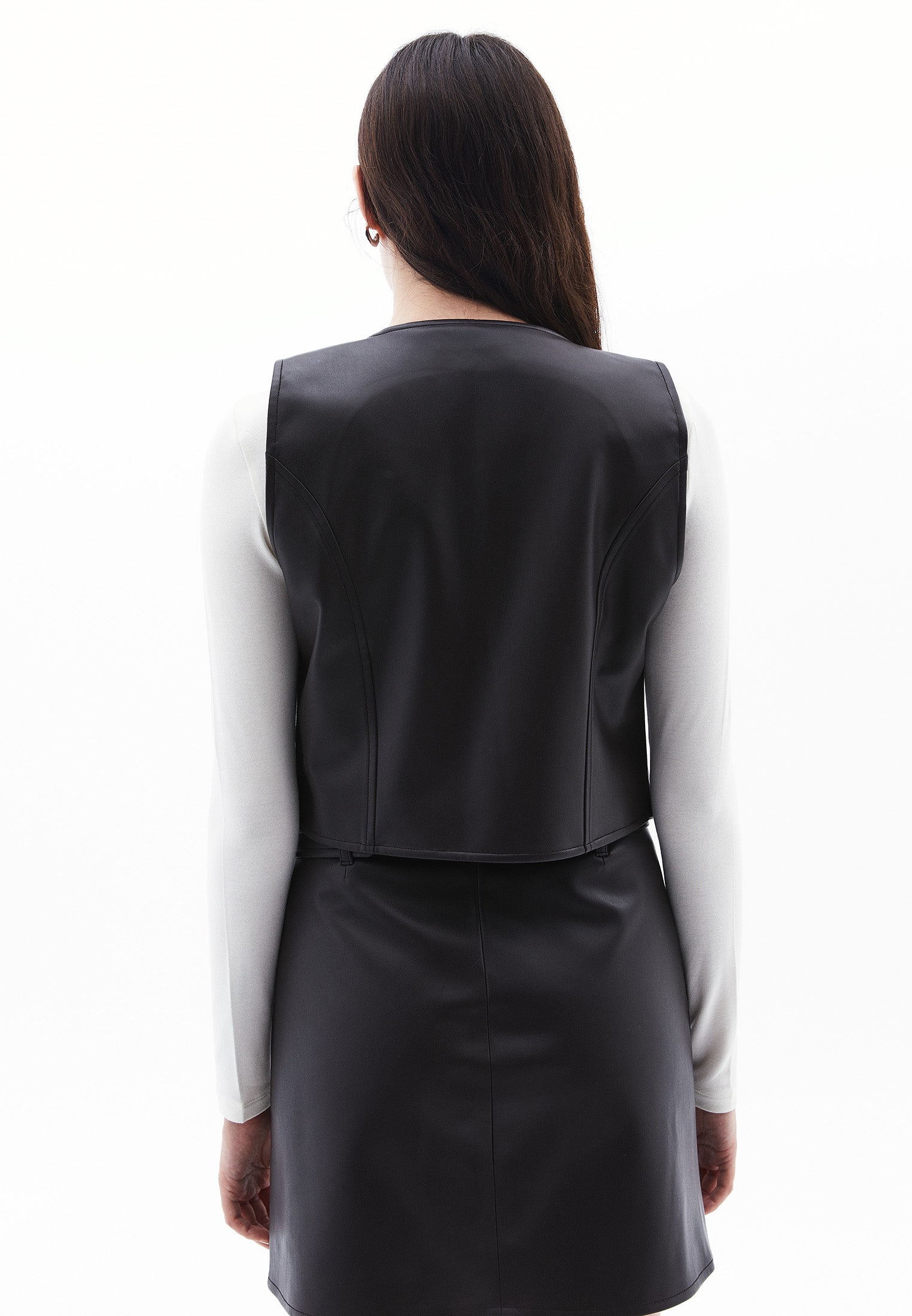 V Neck Slim Fit Sleeveless Vest - MOLE