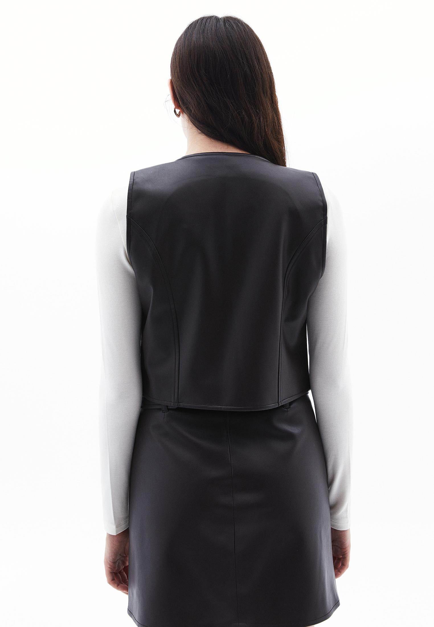 V Neck Slim Fit Sleeveless Vest - MOLE