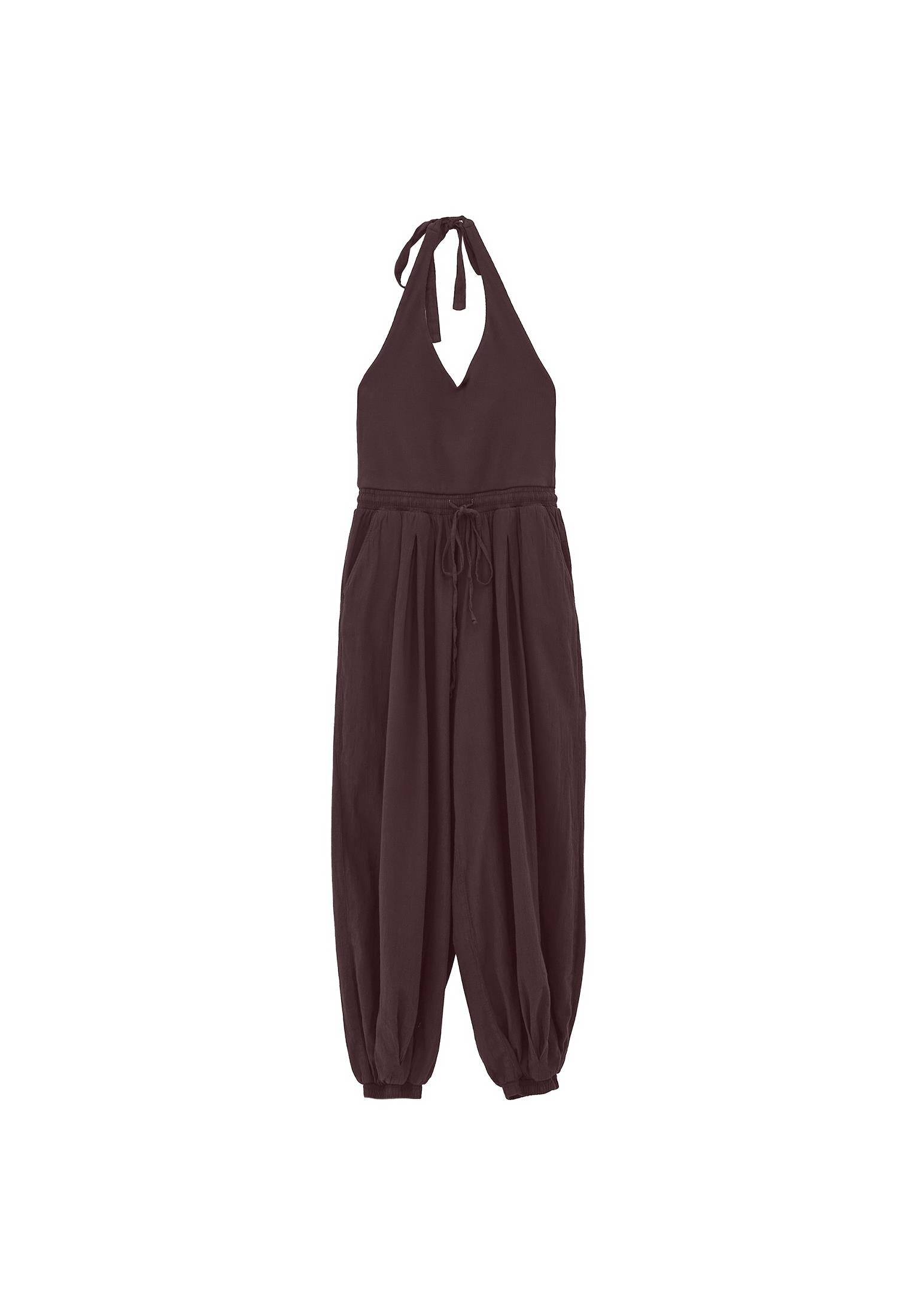 V Neck Elastic Women's Jumpsuit - MOLE