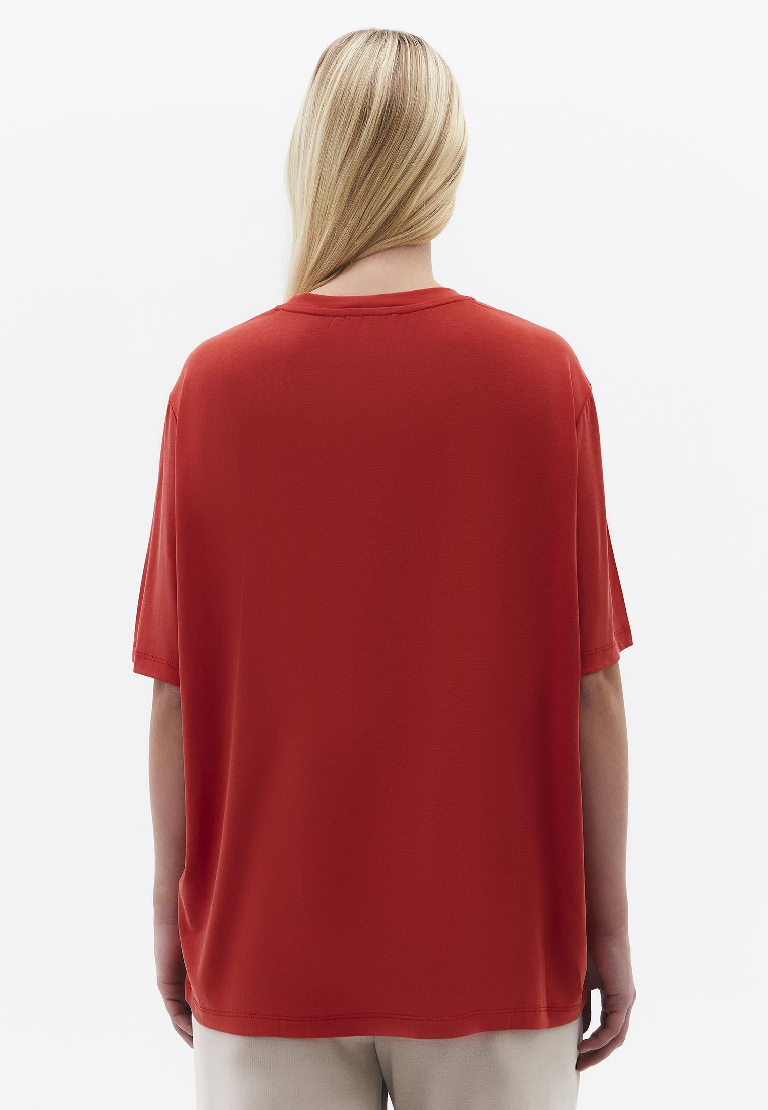 Oversize Modal Tunic - MOLTEN LAVA