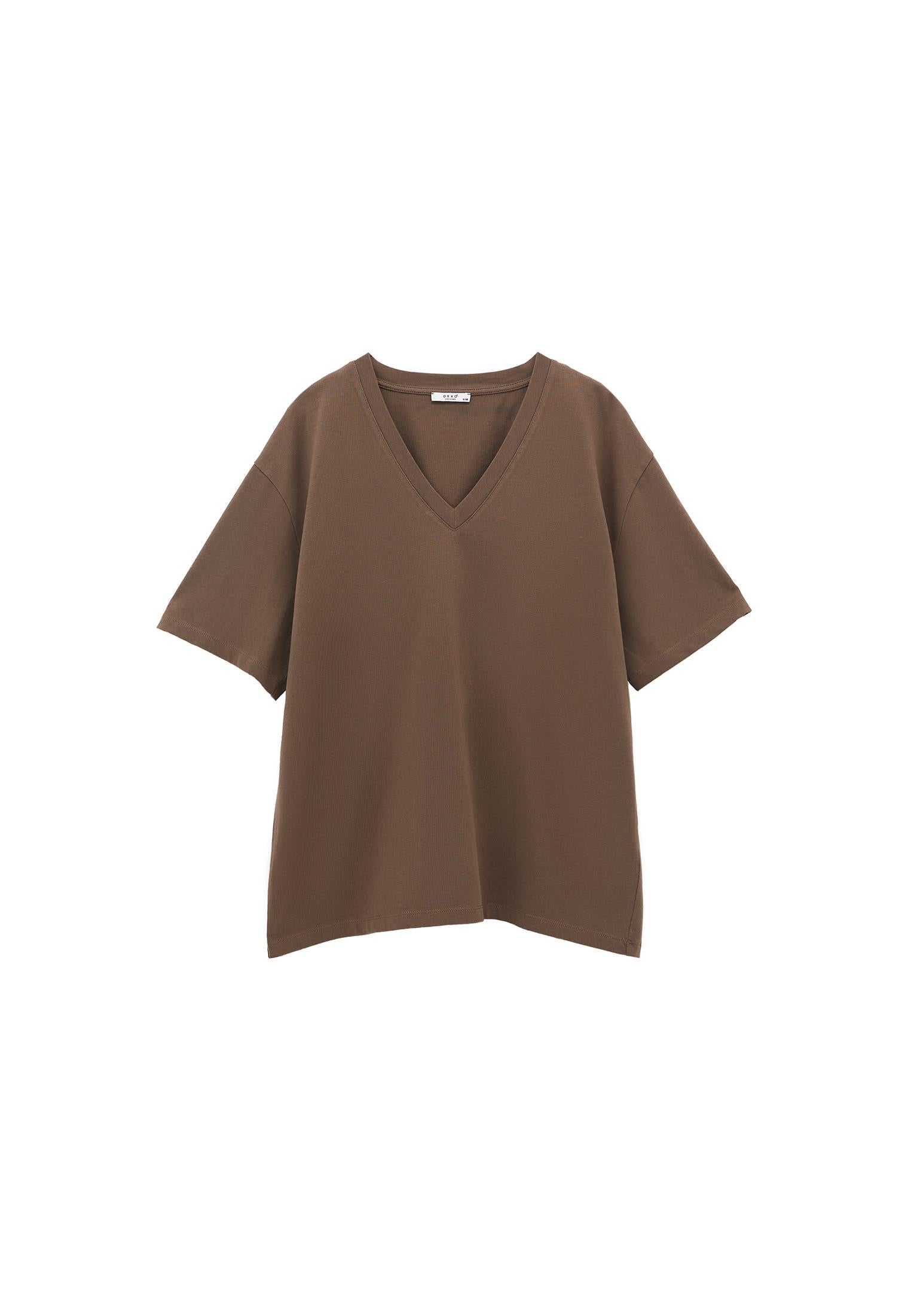 V Neck Boyfriend T-Shirt - MOREL
