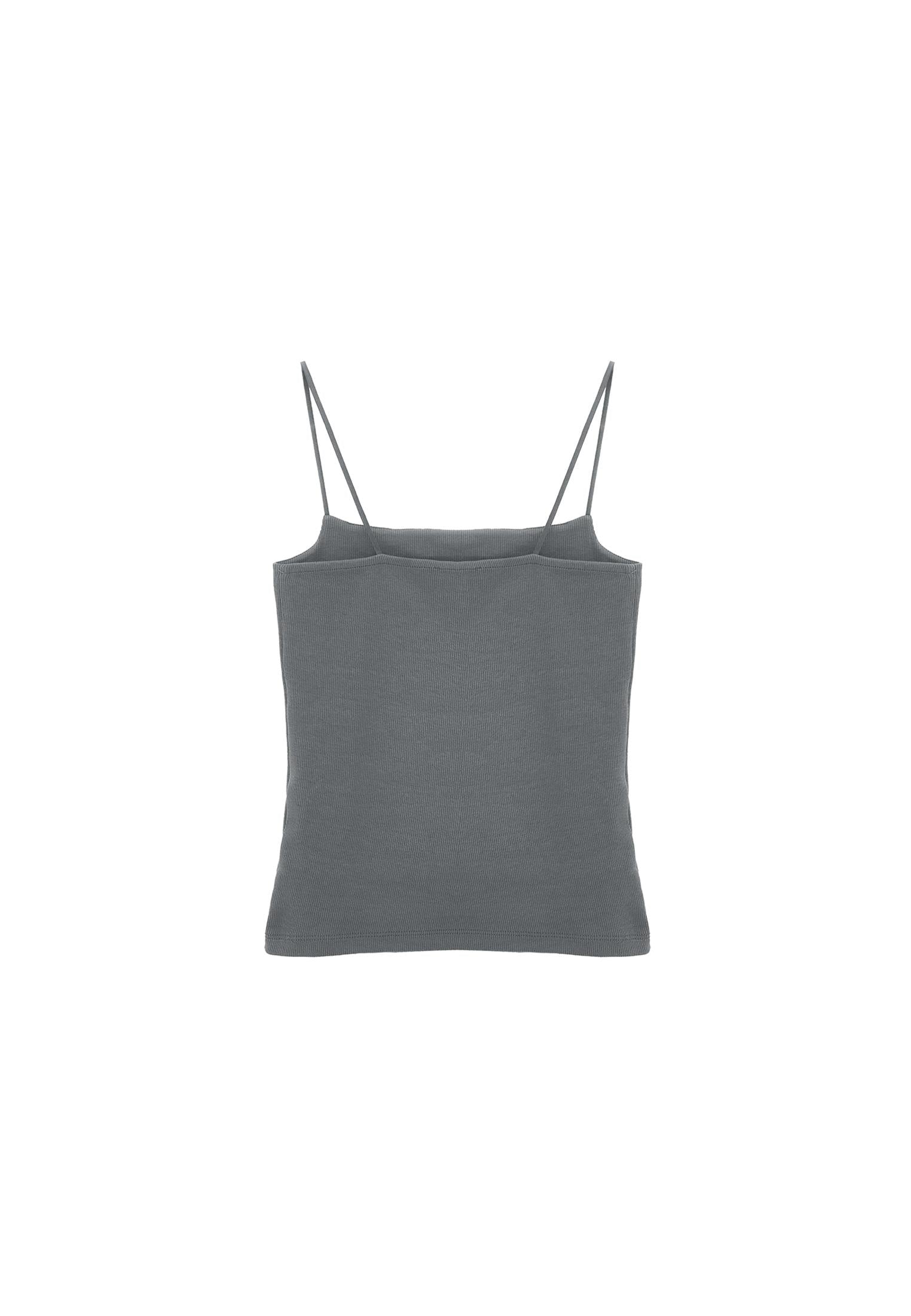 Square Neck Strap Tank Top - MULLED BASIL