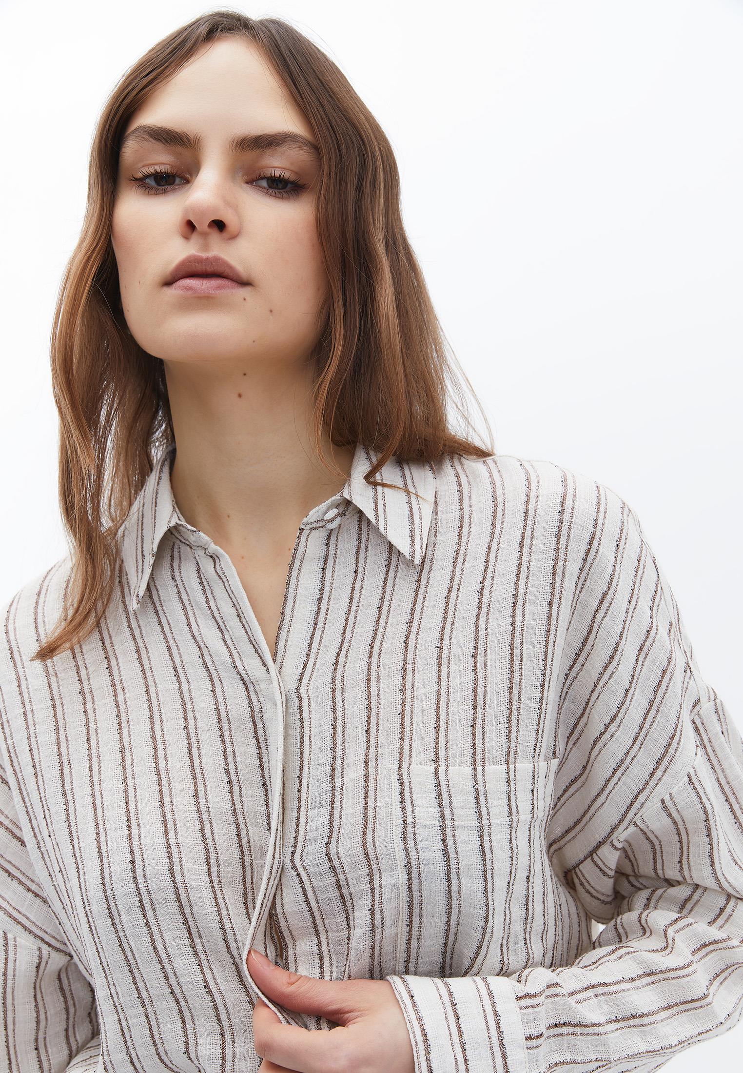 Oversize Shirt - MYRISTICA STRIPE