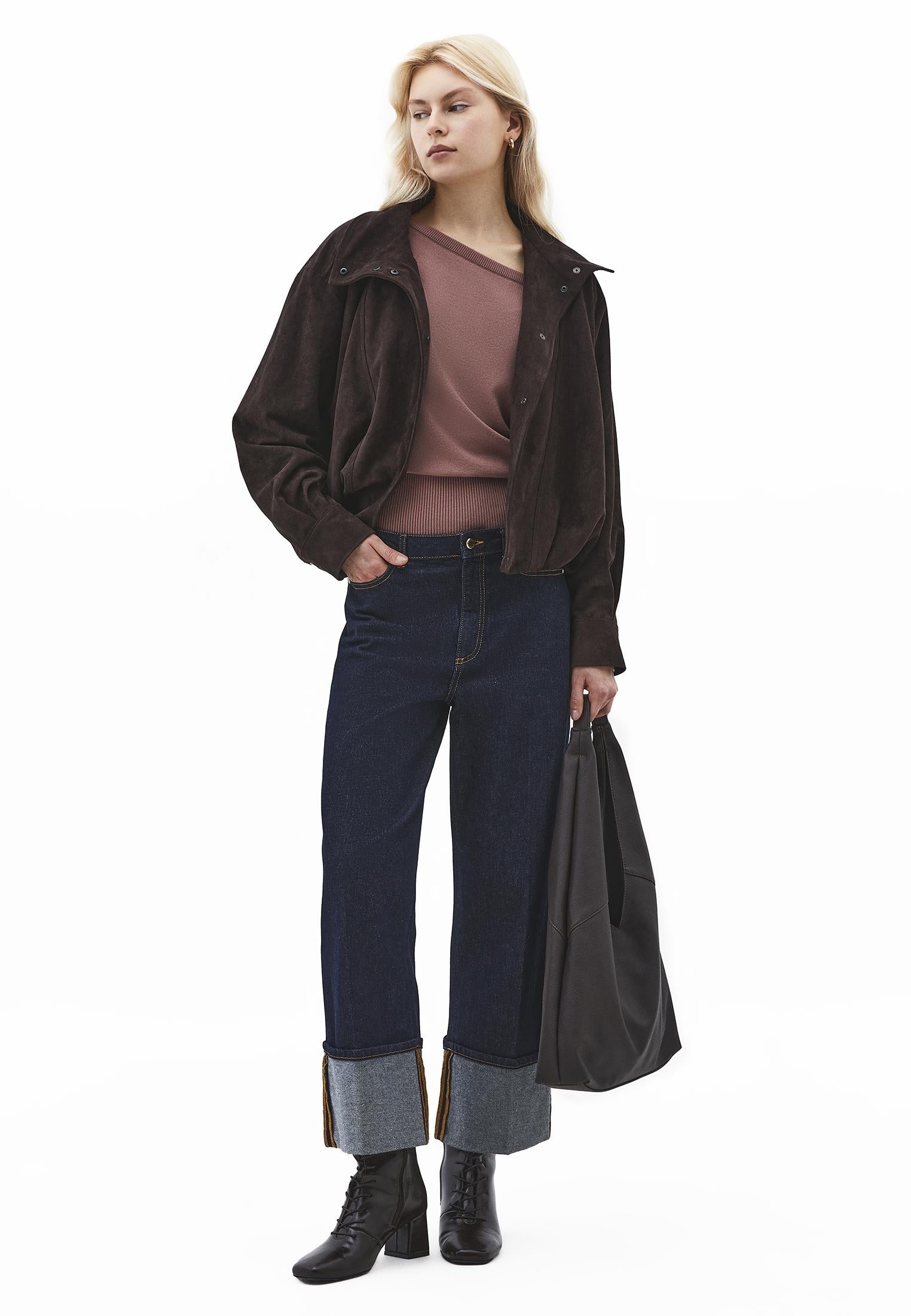 Boat Neck Long Sleeve Sweater - MYRISTICA
