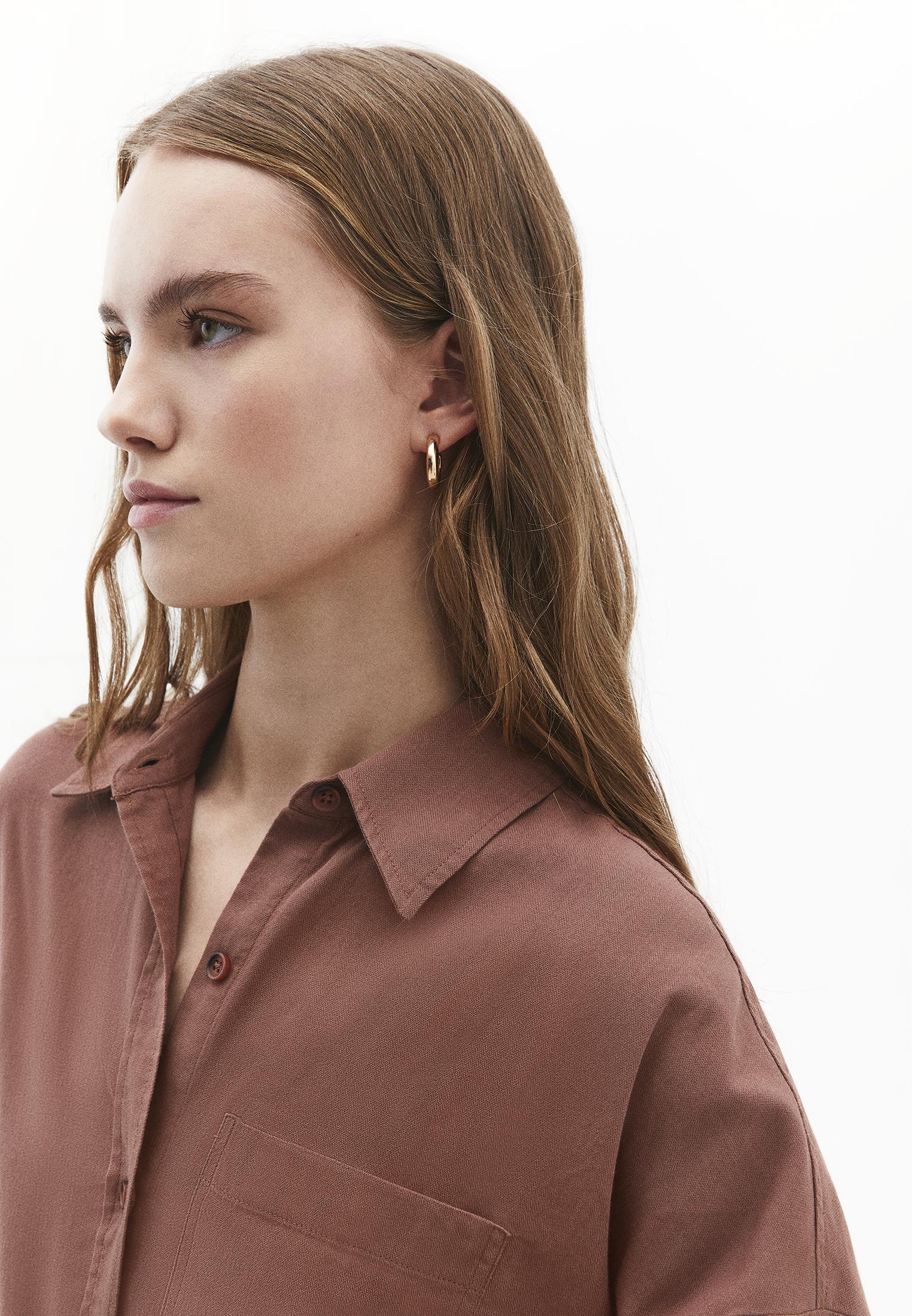 Oversize Long Sleeve Shirt With Pocket Detail - MYRISTICA