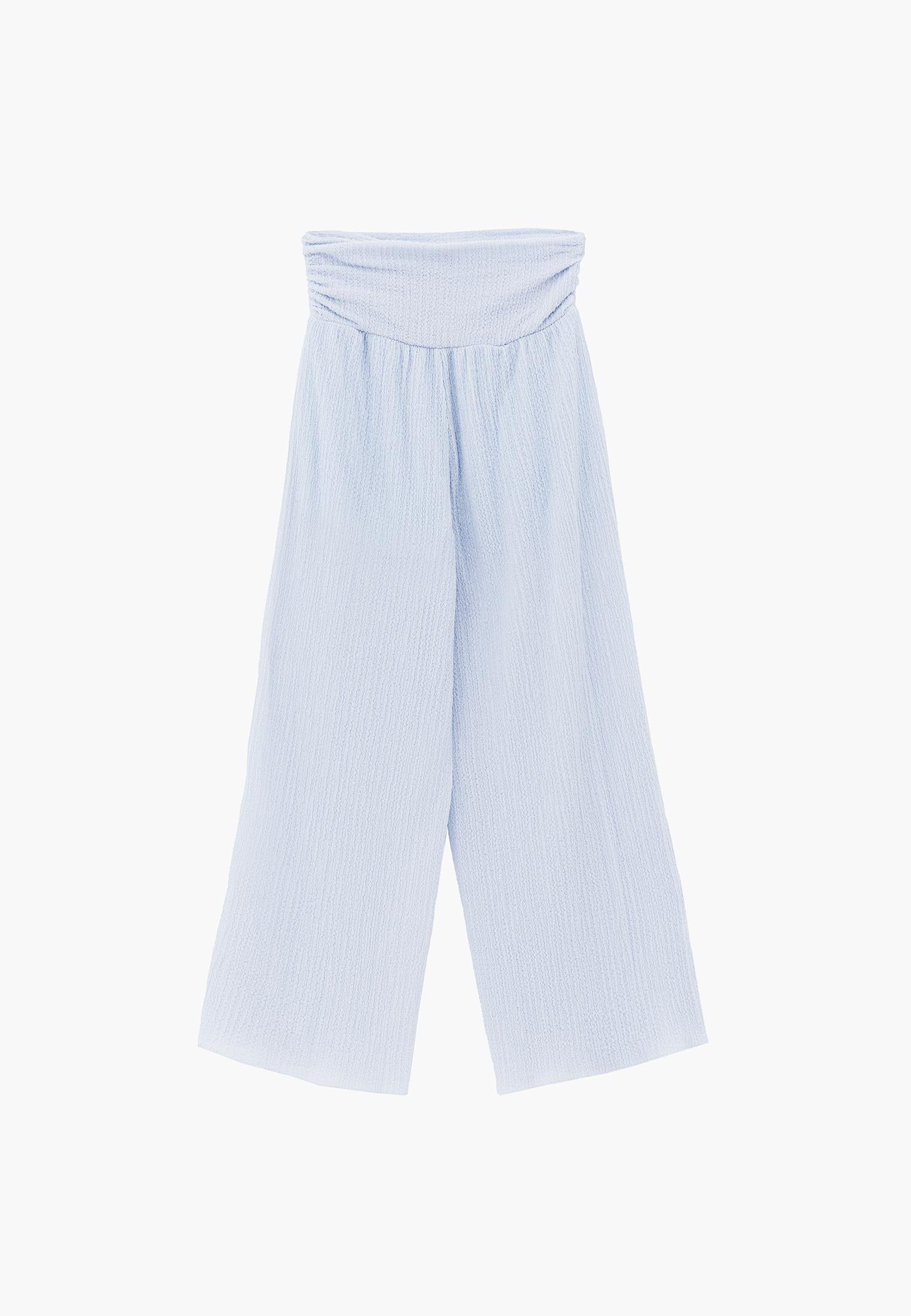 High Waist Wide Leg Pants - NANTUCKET BREEZE