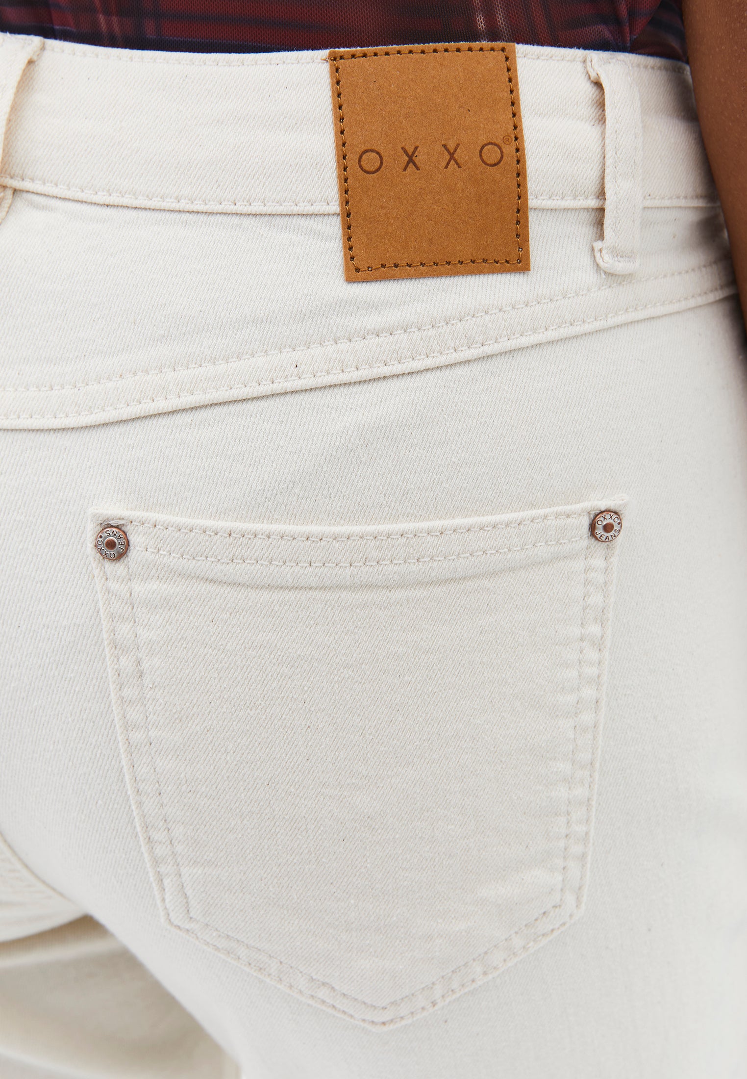 Cropped High Waist Denim Flare Pants - NATURAL DENIM
