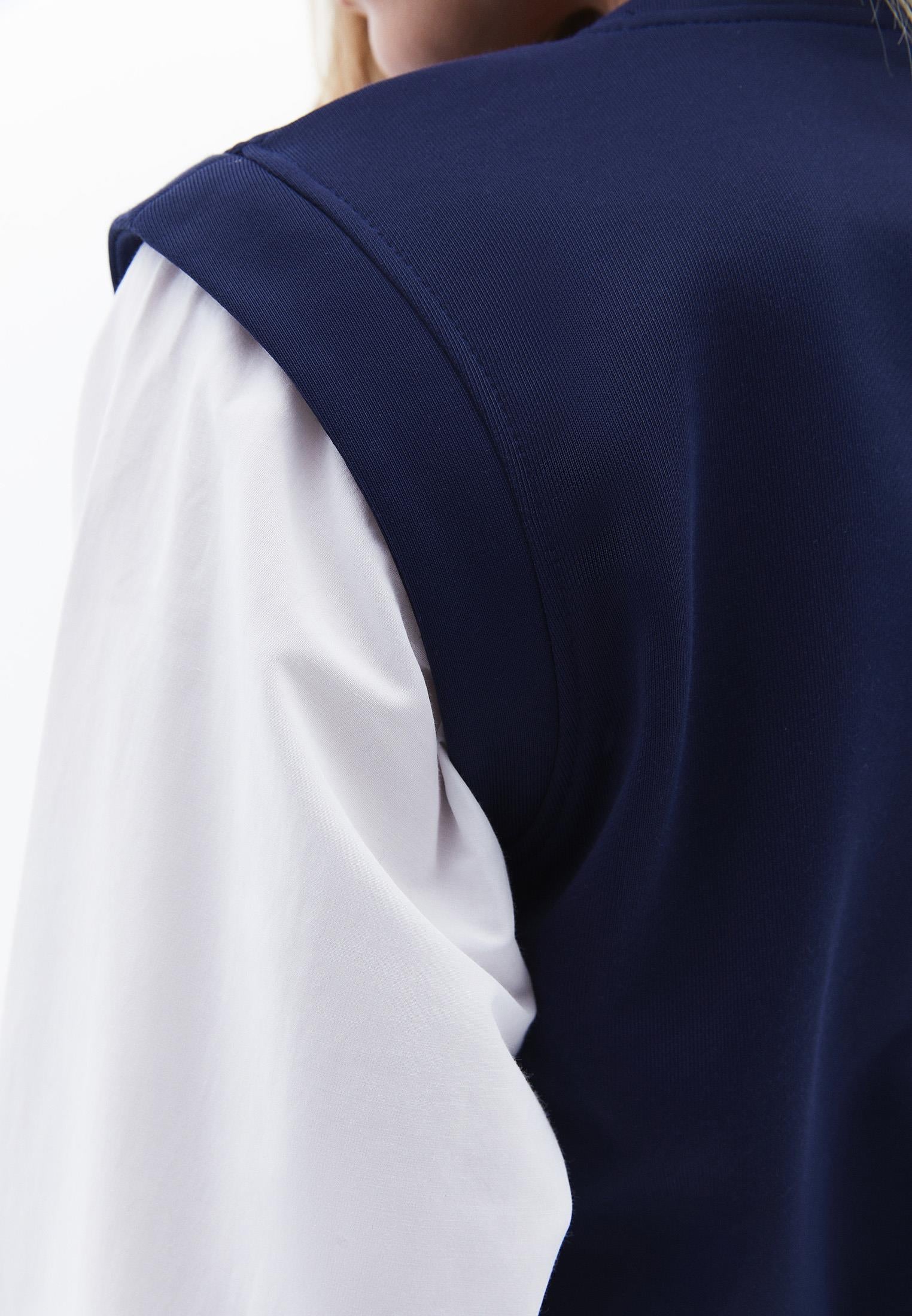 Long Sleeve Loose Fit Sweat Dress - NAVAL ACADEMY
