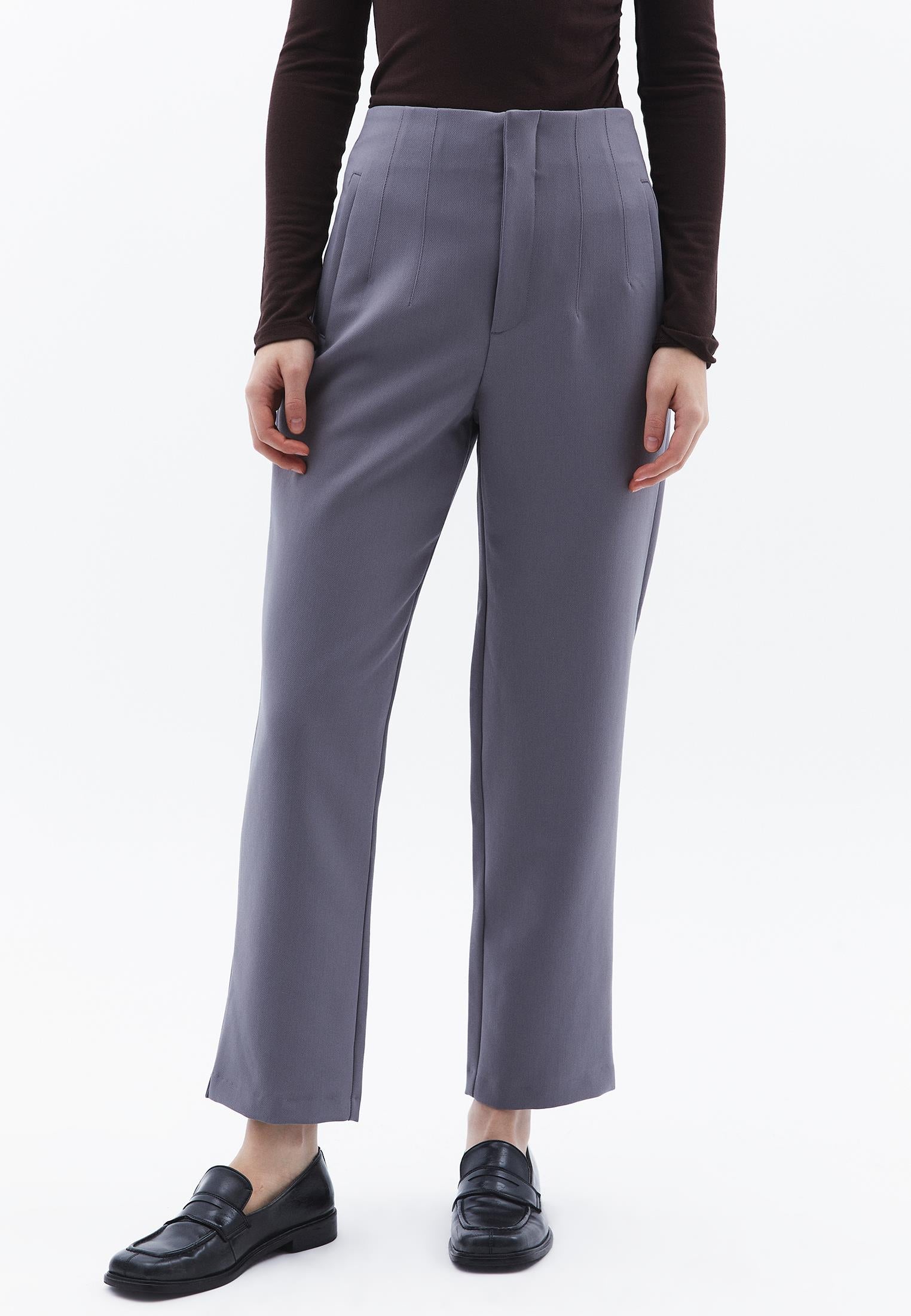 Ultra High Waist Carrot Pants - NIGHT OWL