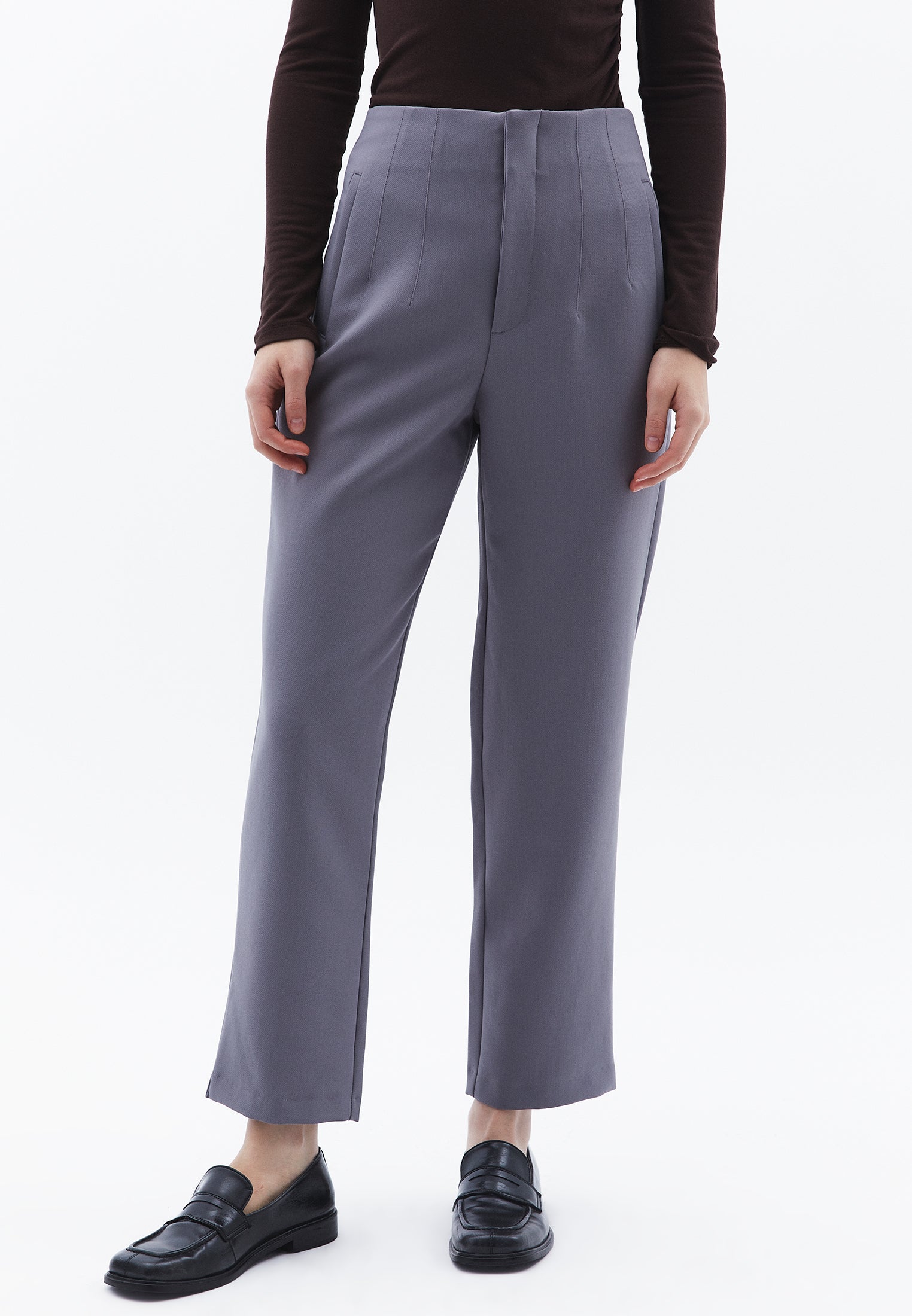 Ultra High Waist Carrot Pants - NIGHT OWL