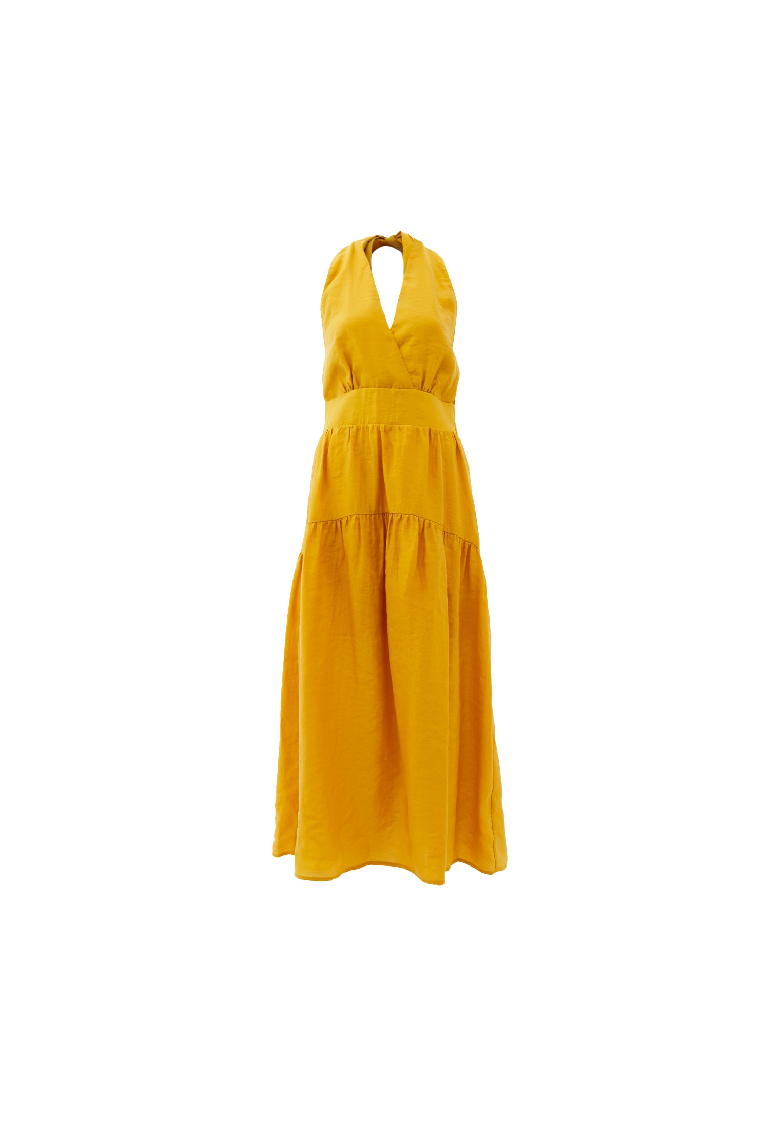 Women's Jumpsuit A-Line Long Dress - NUGGET GOLD