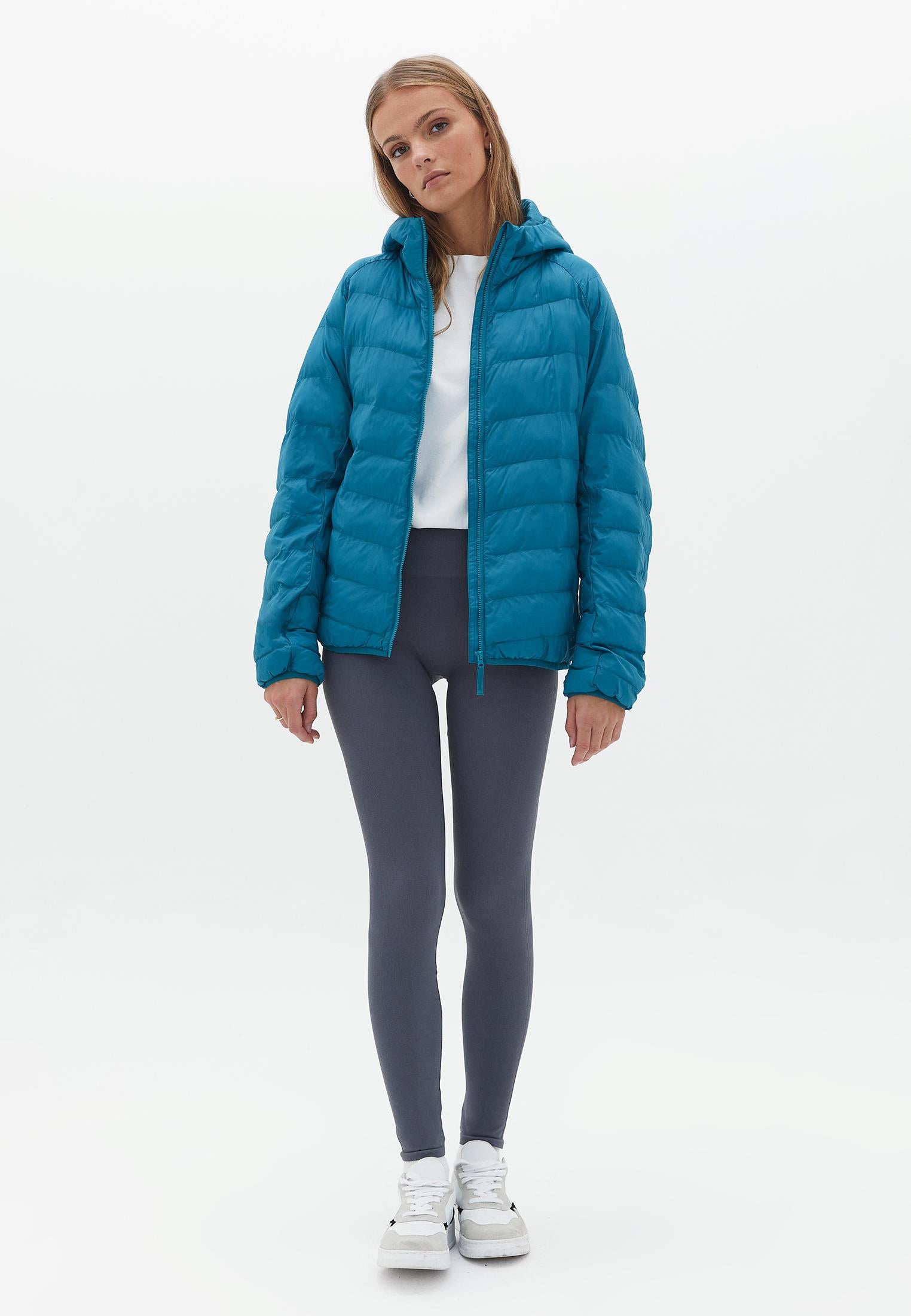 Raglan Sleeve And Hooded Long Sleeve Coat - OCEAN DEPTHS