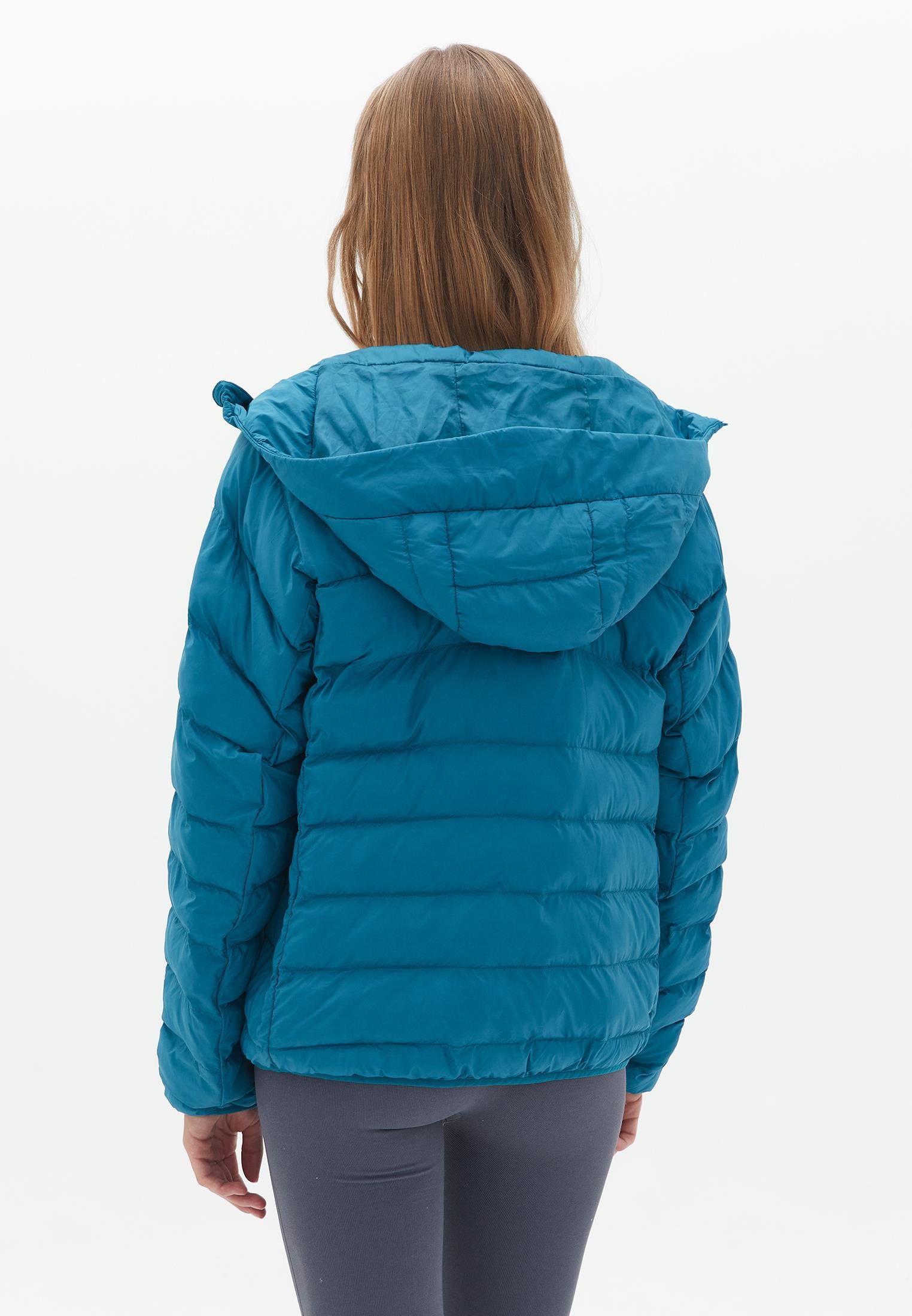 Raglan Sleeve And Hooded Long Sleeve Coat - OCEAN DEPTHS