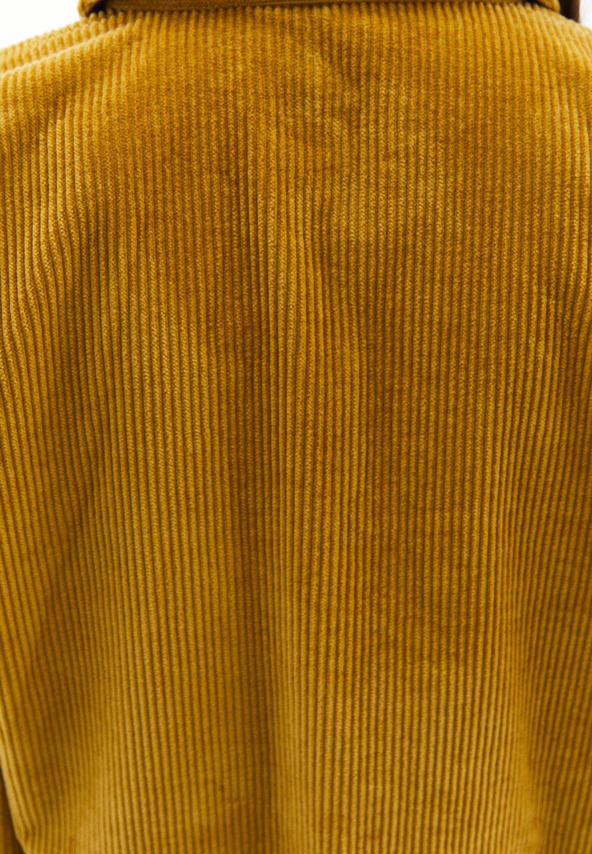 Loose Fit Cropped Shirt - OLIVE OIL