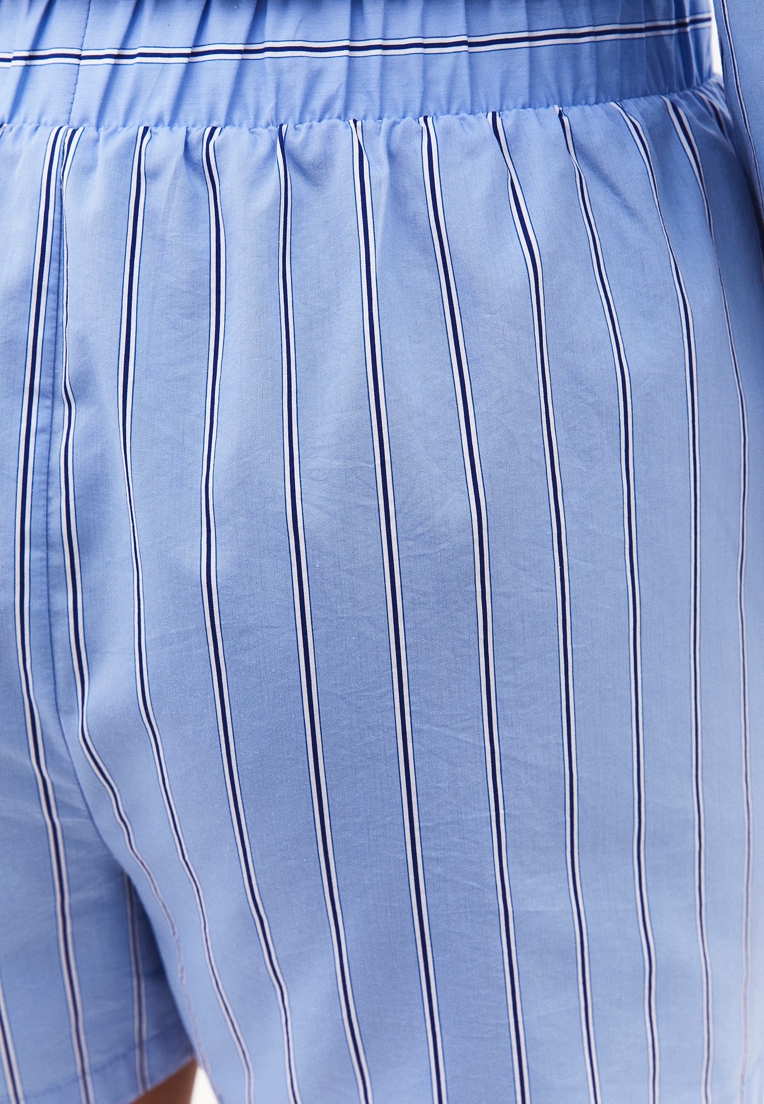 Ultra High Waist Elastic Shorts - OPEN AIR STRIPE