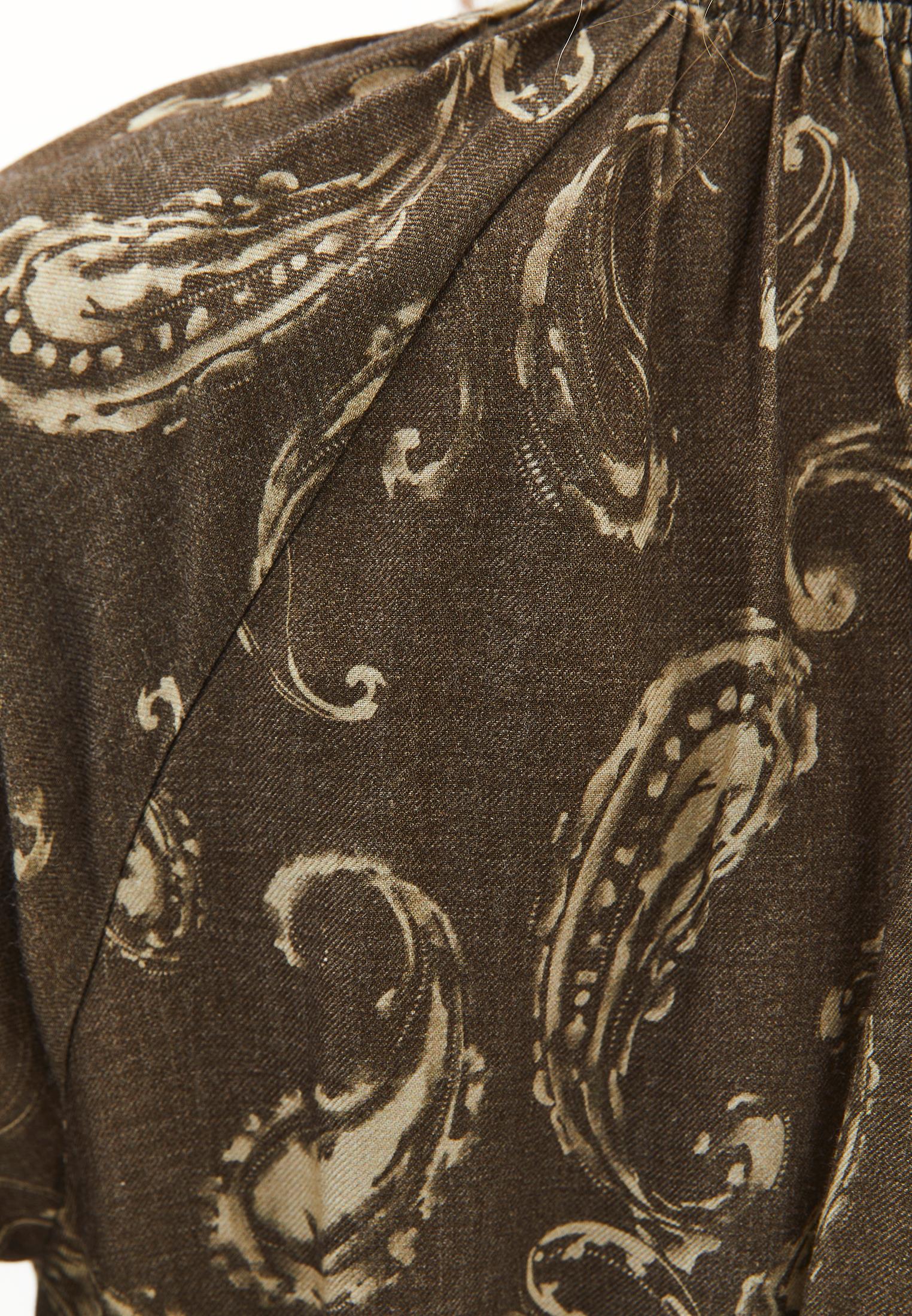 Printed A-Line Dress - PAISLEY COMB