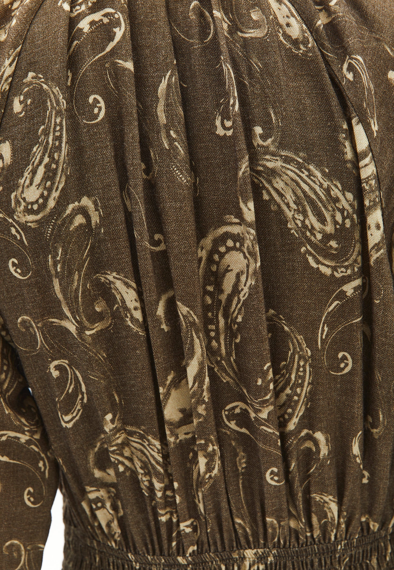 Tie Printed Long Dress - PAISLEY COMB