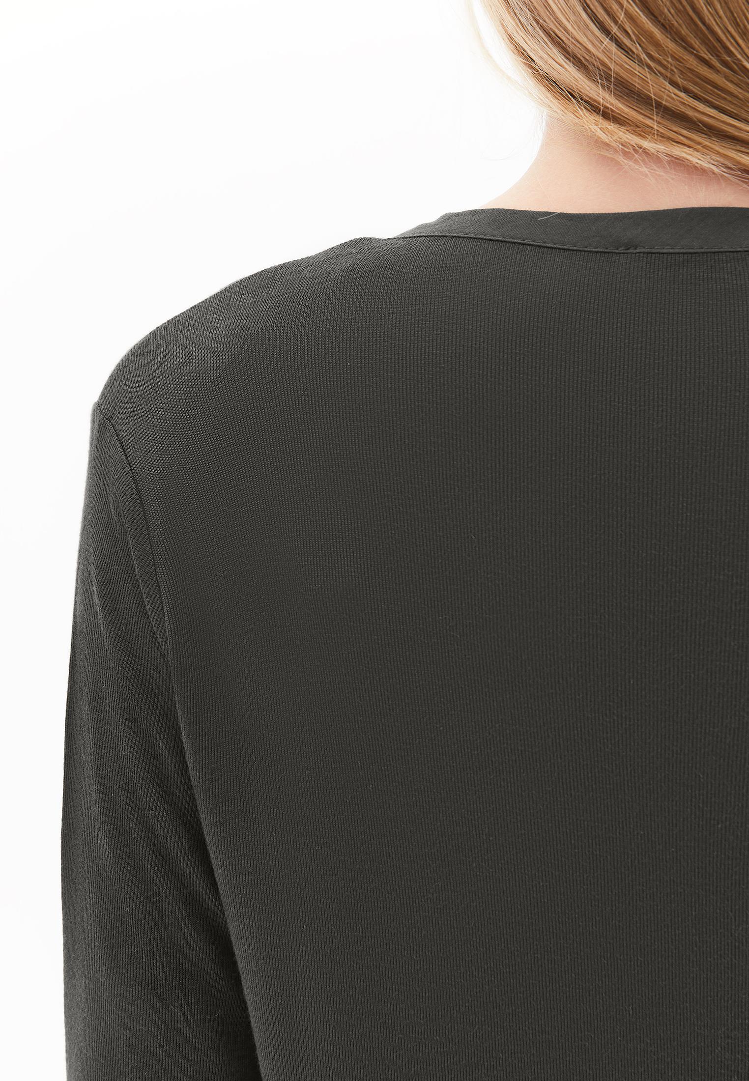 Polo Collar Buttoned T-Shirt - PEAT