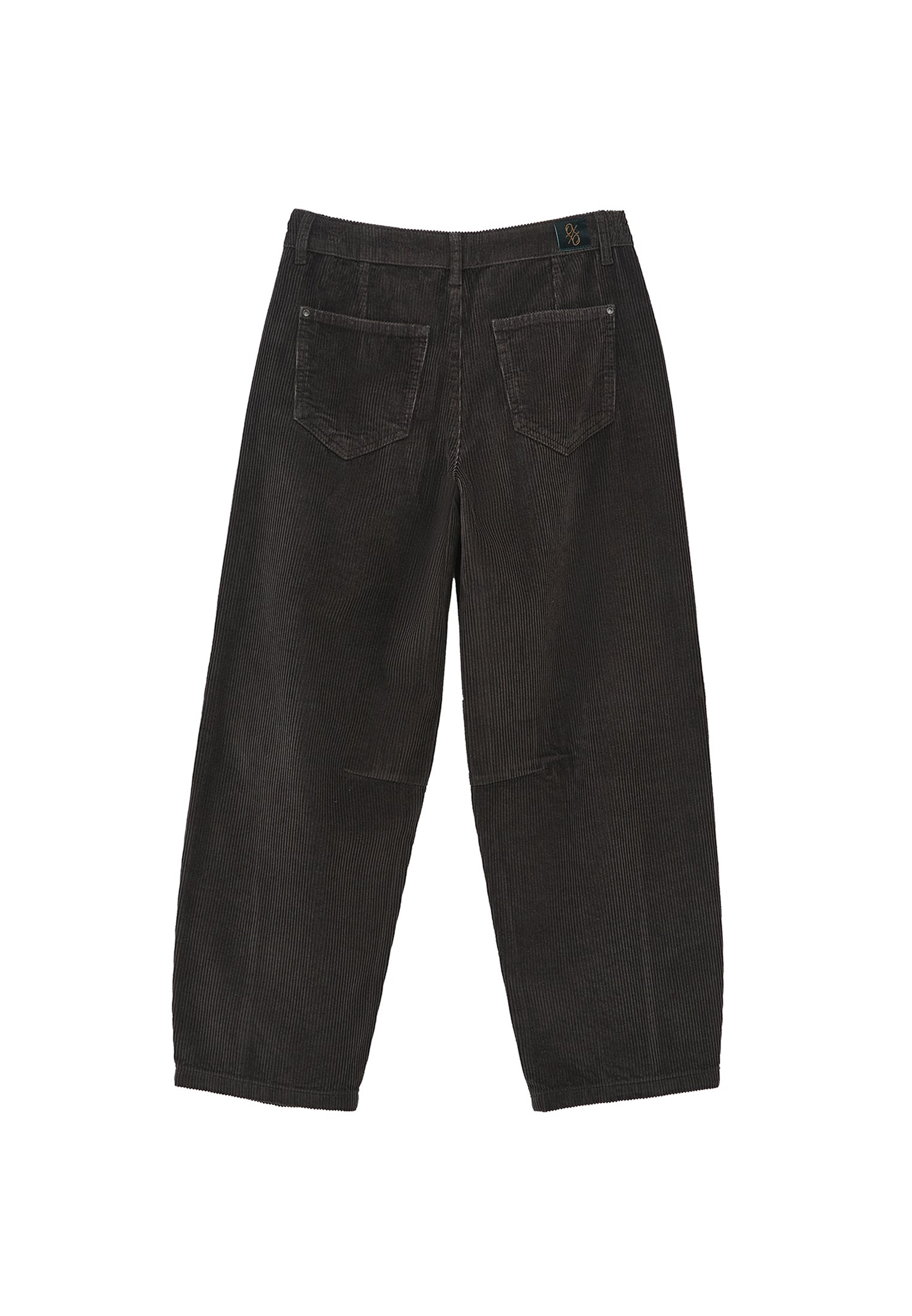 Ribbed Corduroy Barrel Pants - PEAT