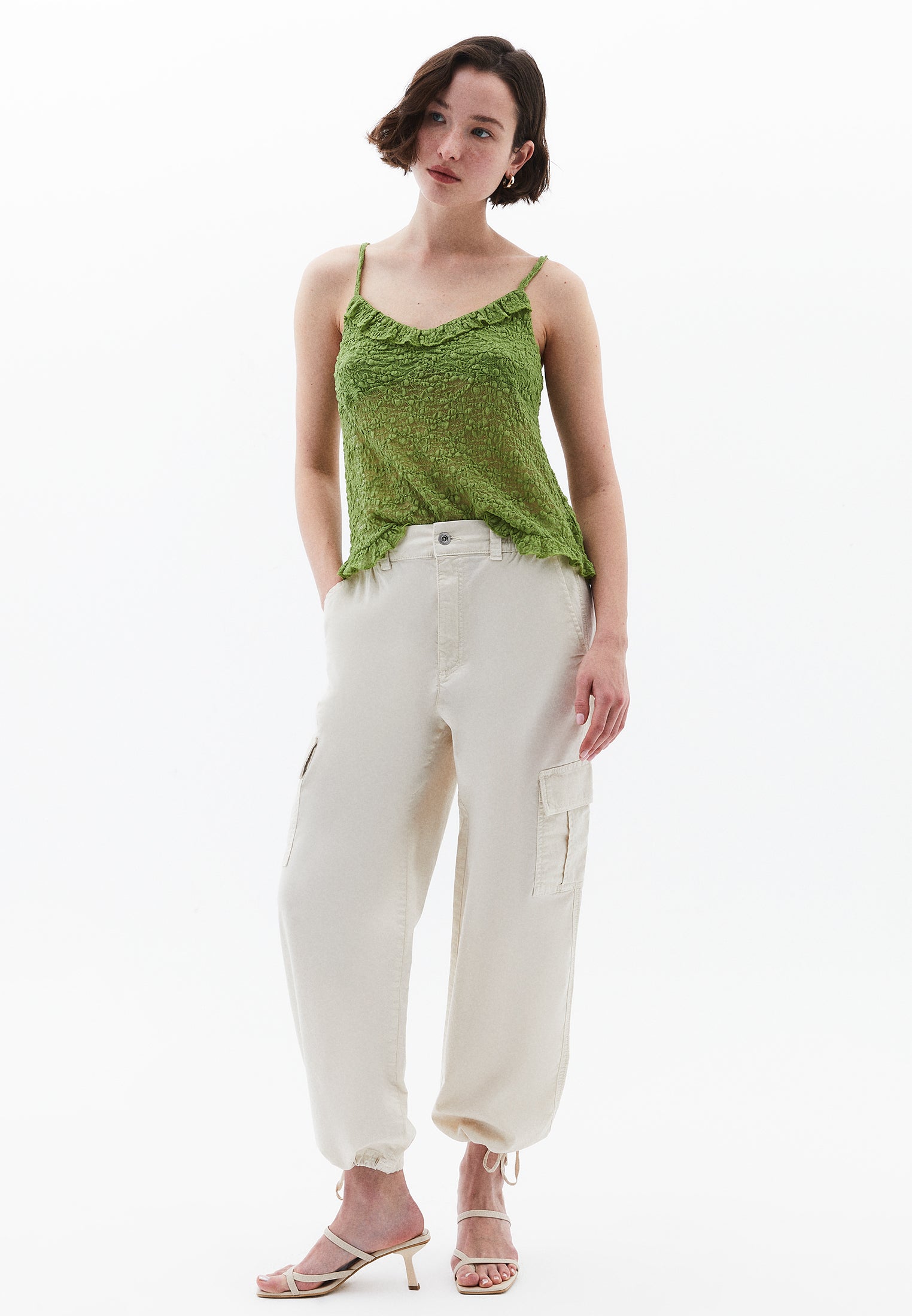 V-Neck Blouse - PERIDOT