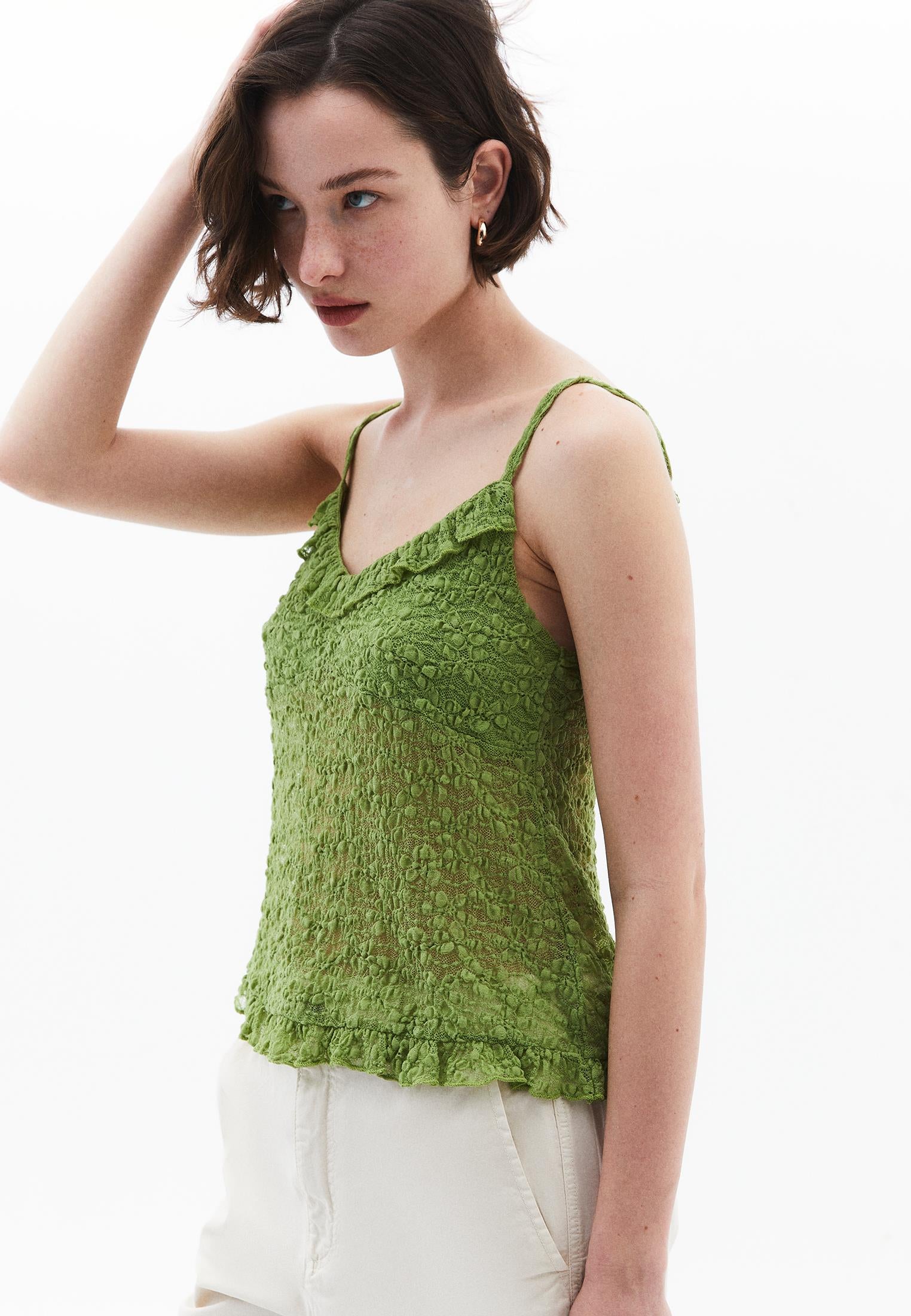 V-Neck Blouse - PERIDOT