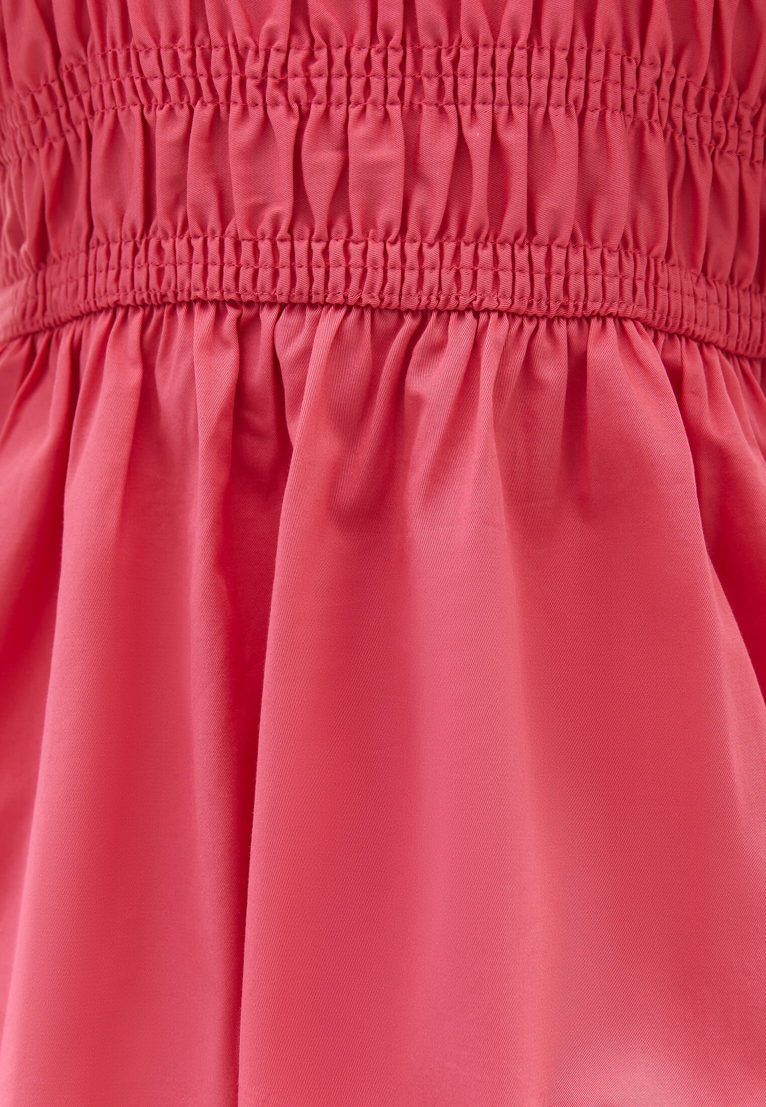 Short V Neck Smocked Dress - PINK LEMONADE