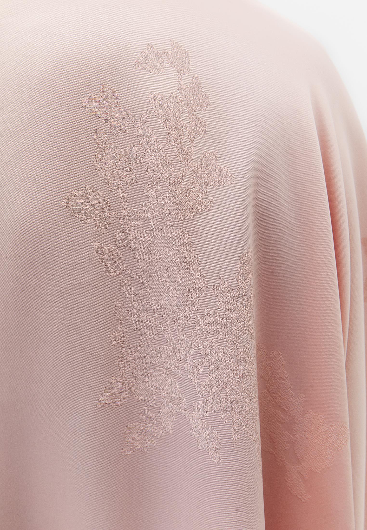 Boat Neck Batwing Sleeve Blouse - PINK SALT