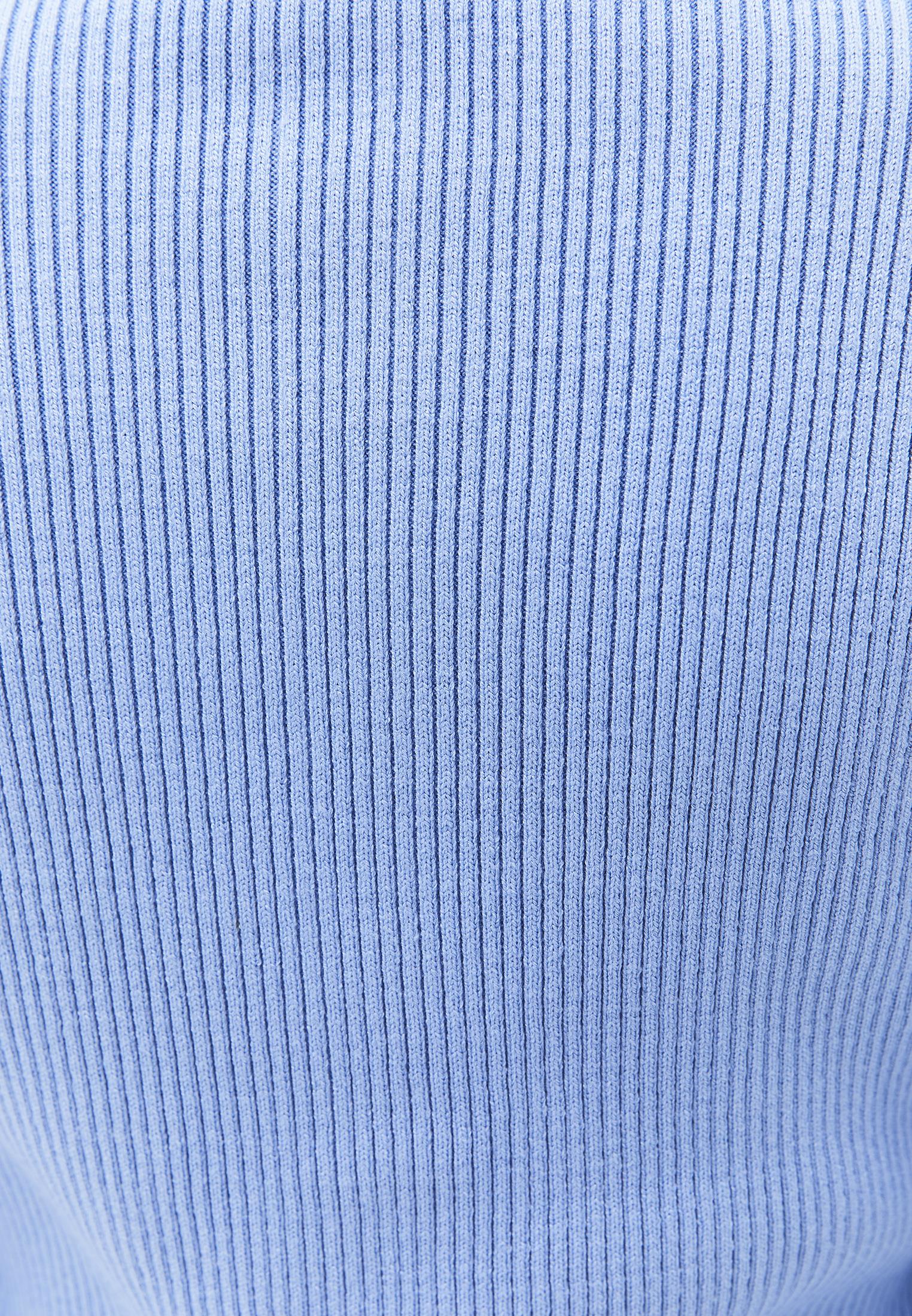 Jacquard Turtleneck Cardigan - PLACID BLUE COMB