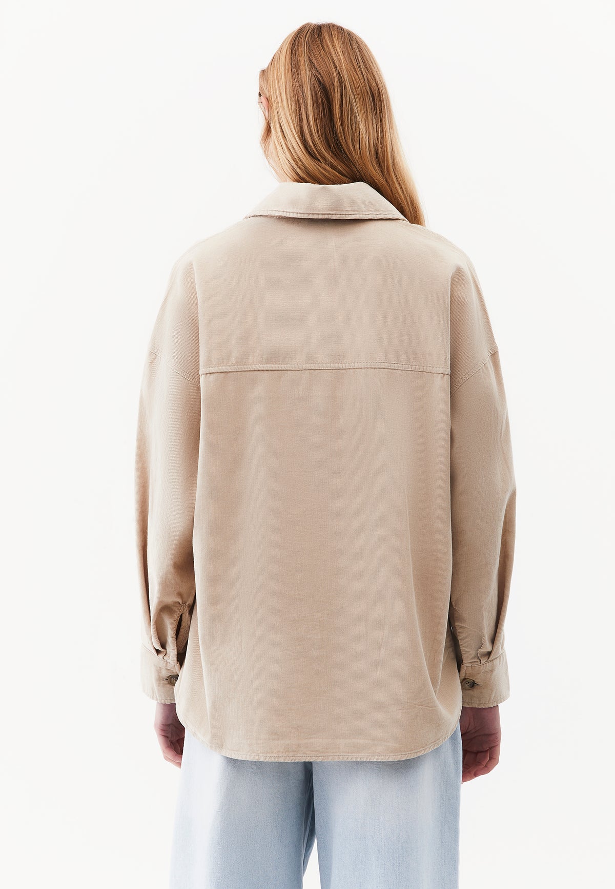 Oversize Buttoned Long Sleeve Shirt - PLAZA TAUPE